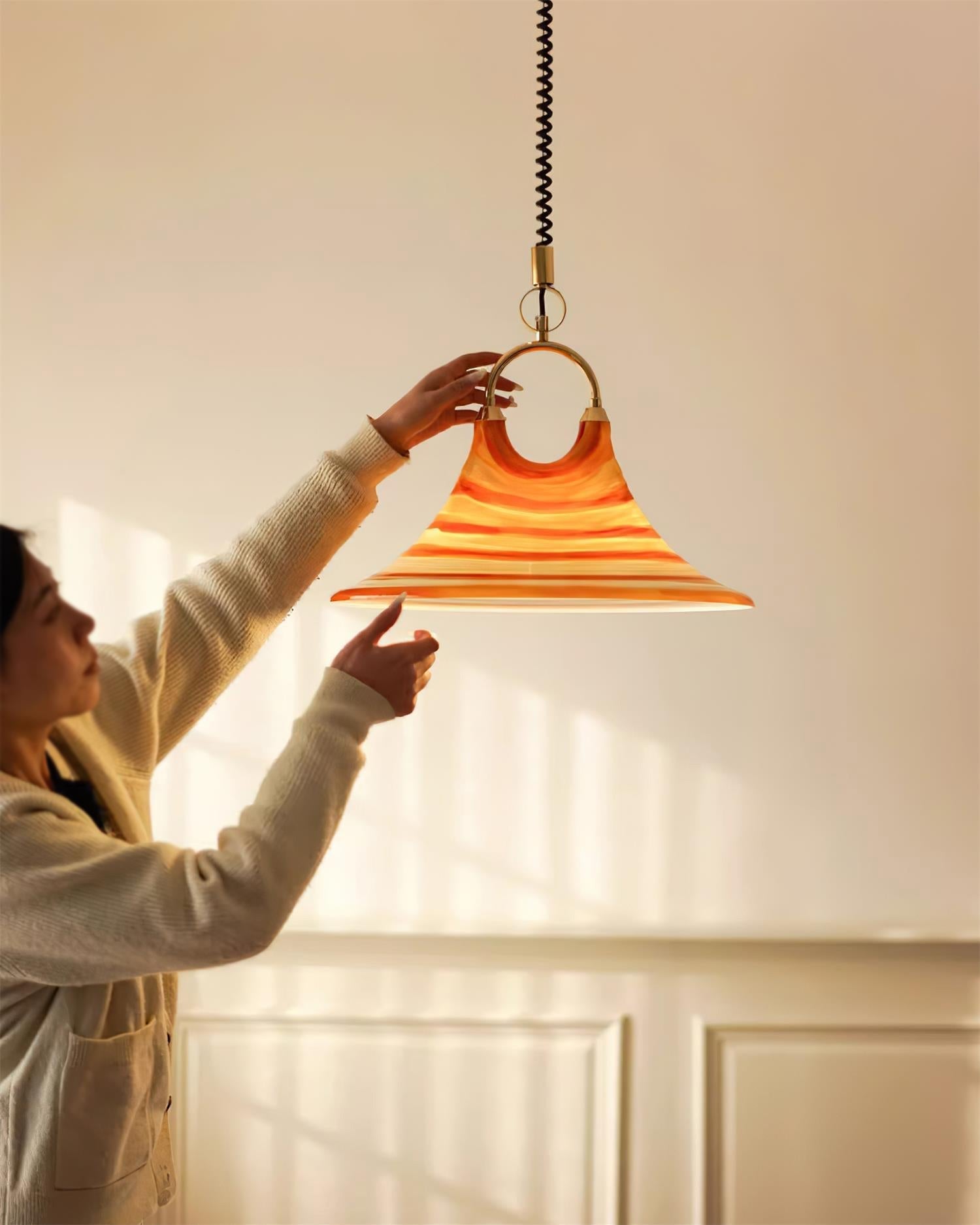 Aria Trumpet Individual Creativity Plastic Pendant Lamp - Letslighting