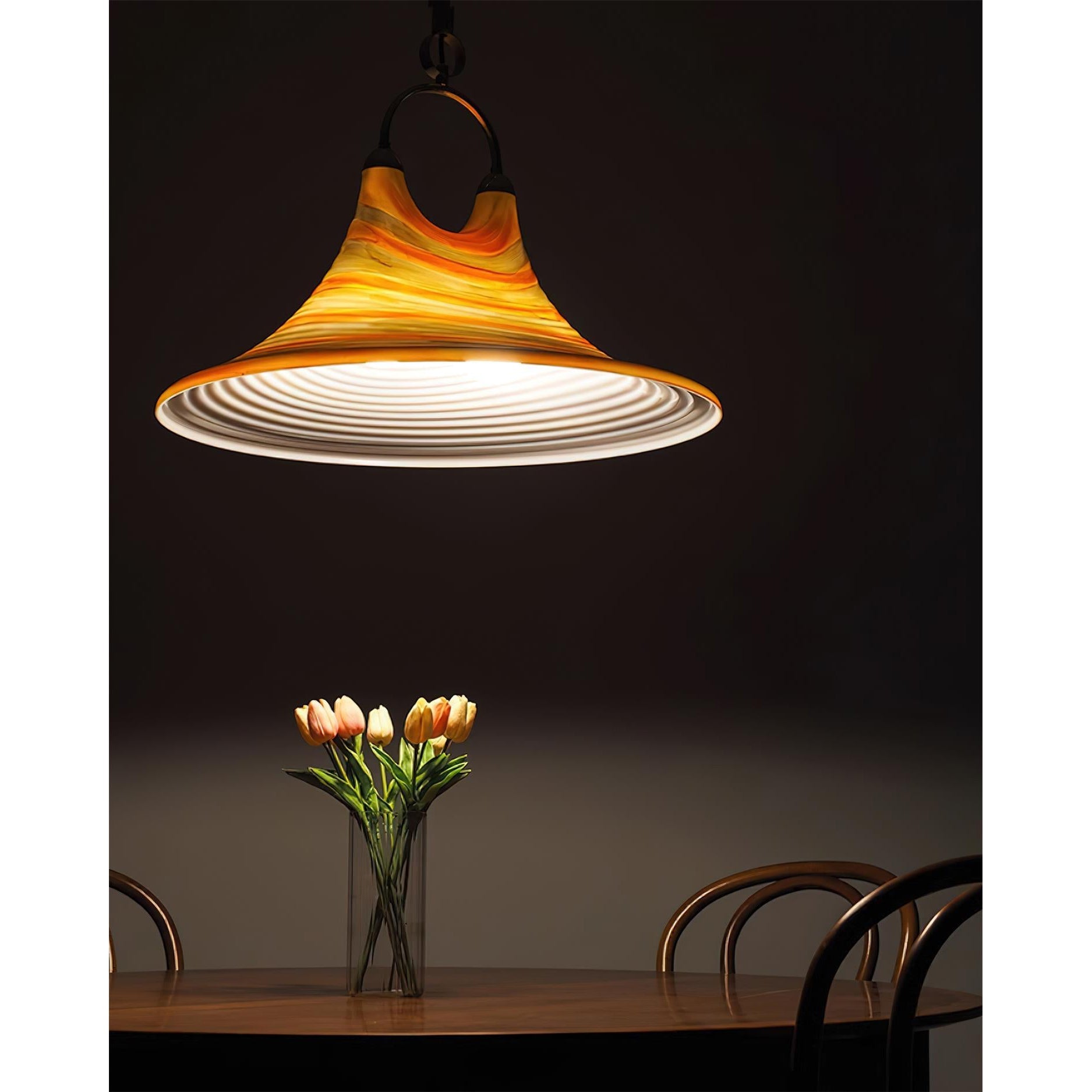 Aria Trumpet Individual Creativity Plastic Pendant Lamp - Letslighting