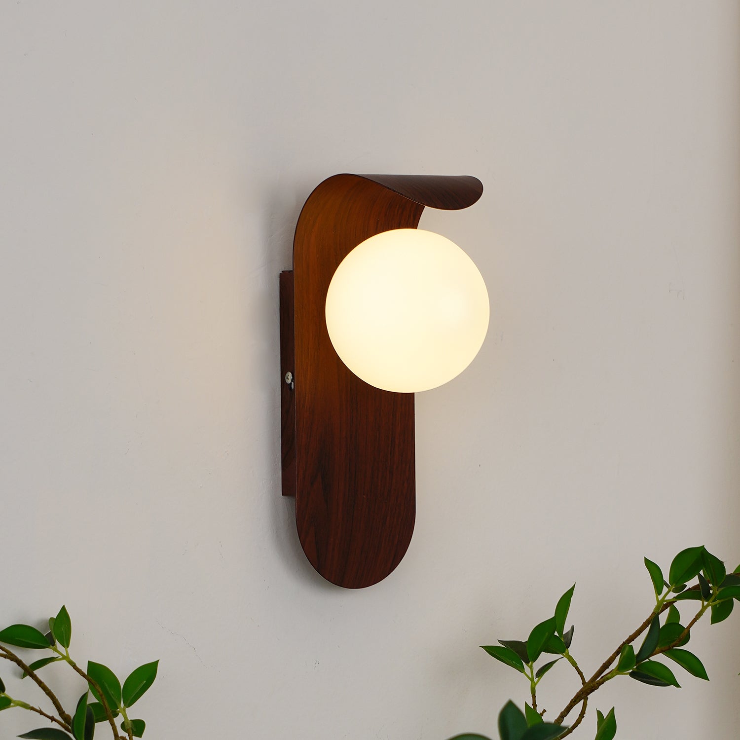 Muto Indoor Wall Lamp  Wood / Walnut