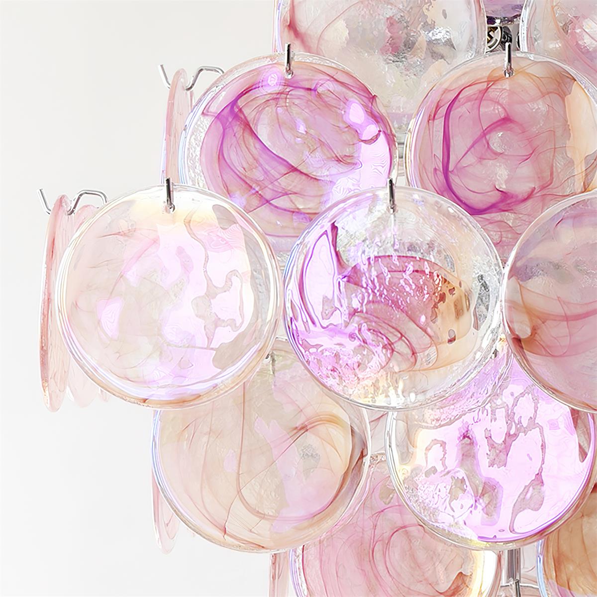 Carmosa Chandelier with Glass Disc Cascade - Letslighting