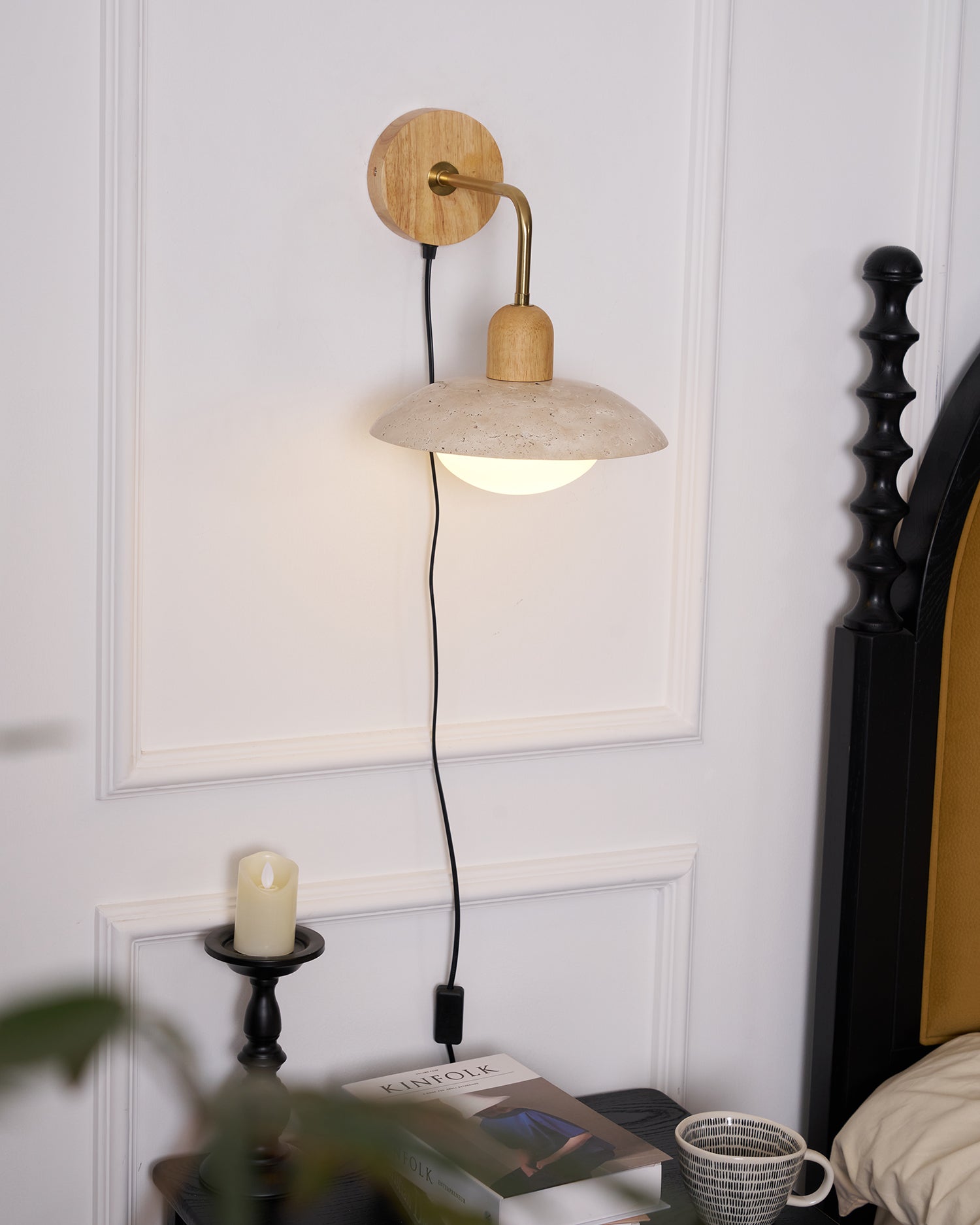 Travelle Travertine Wall Sconce - Letslighting