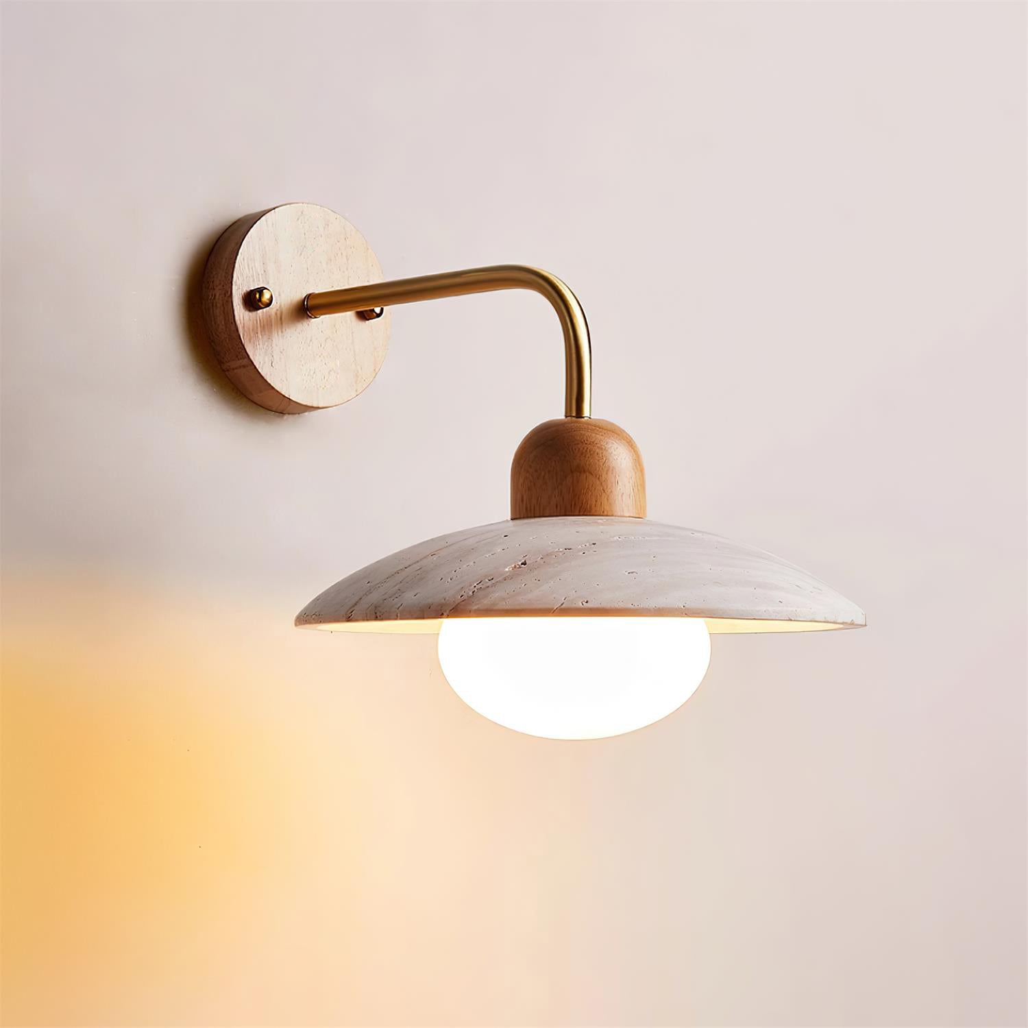 Aria Wall Lamp Vintage Travertine - Letslighting