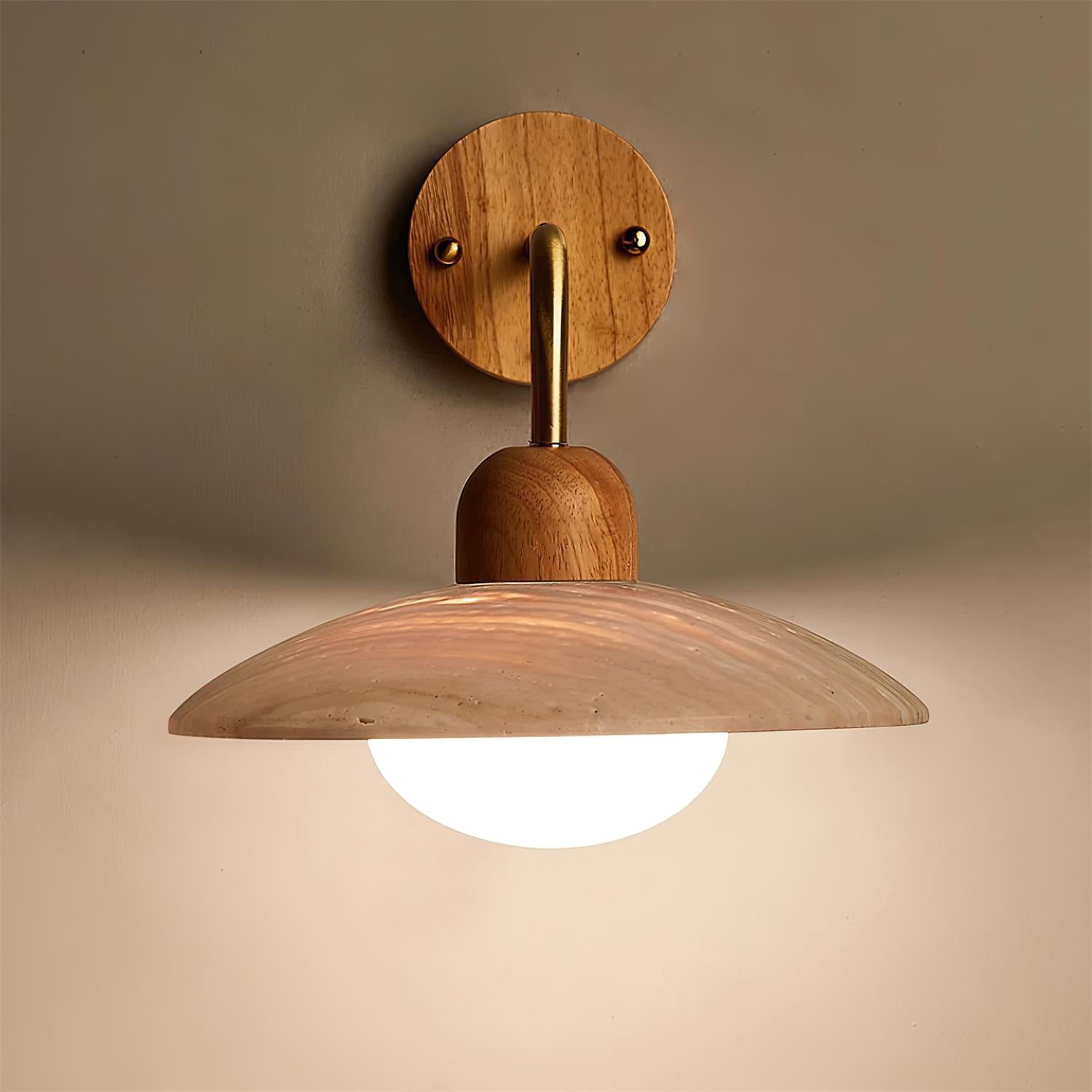 Aria Wall Lamp Vintage Travertine - Letslighting