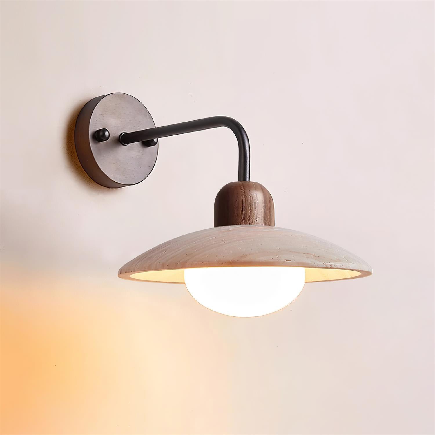 Aria Wall Lamp Vintage Travertine - Letslighting