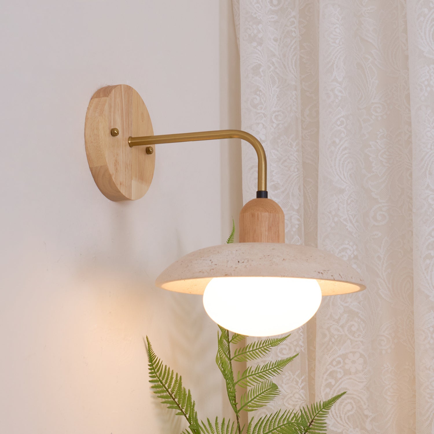 Aria Wall Lamp Vintage Travertine - Letslighting