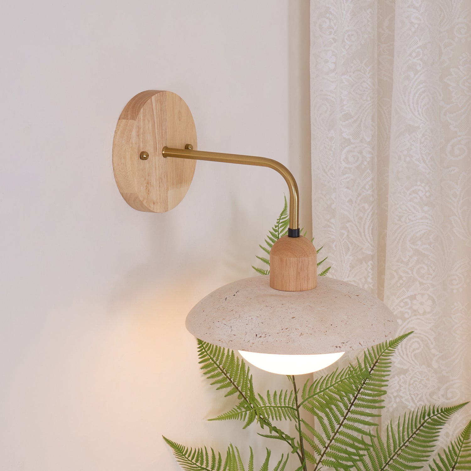 Aria Wall Lamp Vintage Travertine - Letslighting