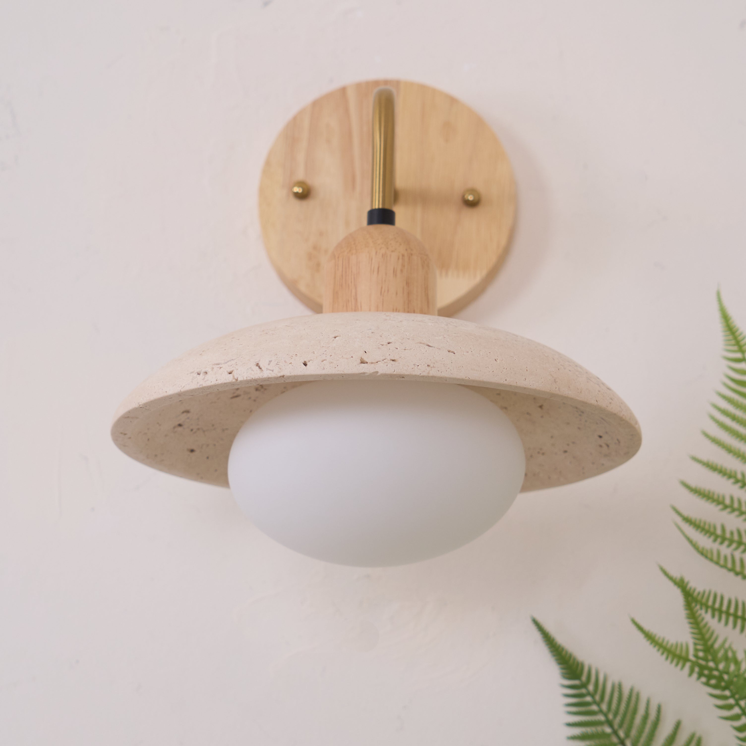 Aria Wall Lamp Vintage Travertine - Letslighting