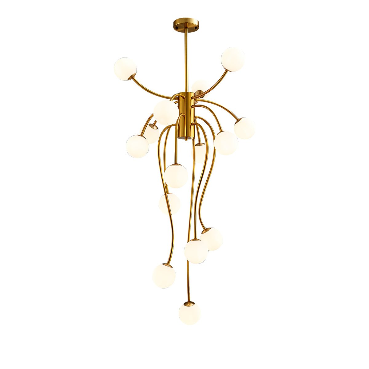 Astralyn Brass Globe Chandelier - Letslighting