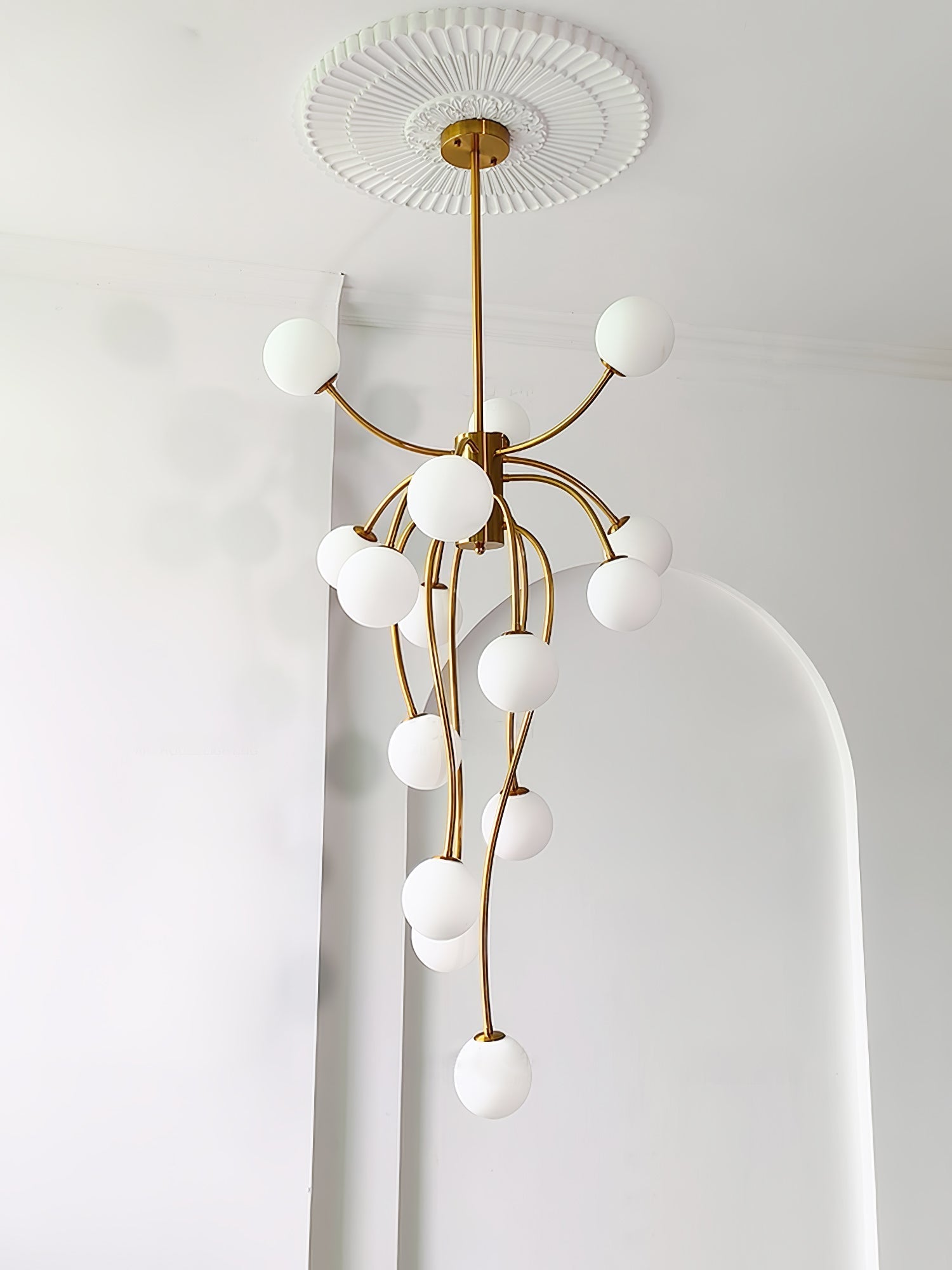 Astralyn Brass Globe Chandelier - Letslighting