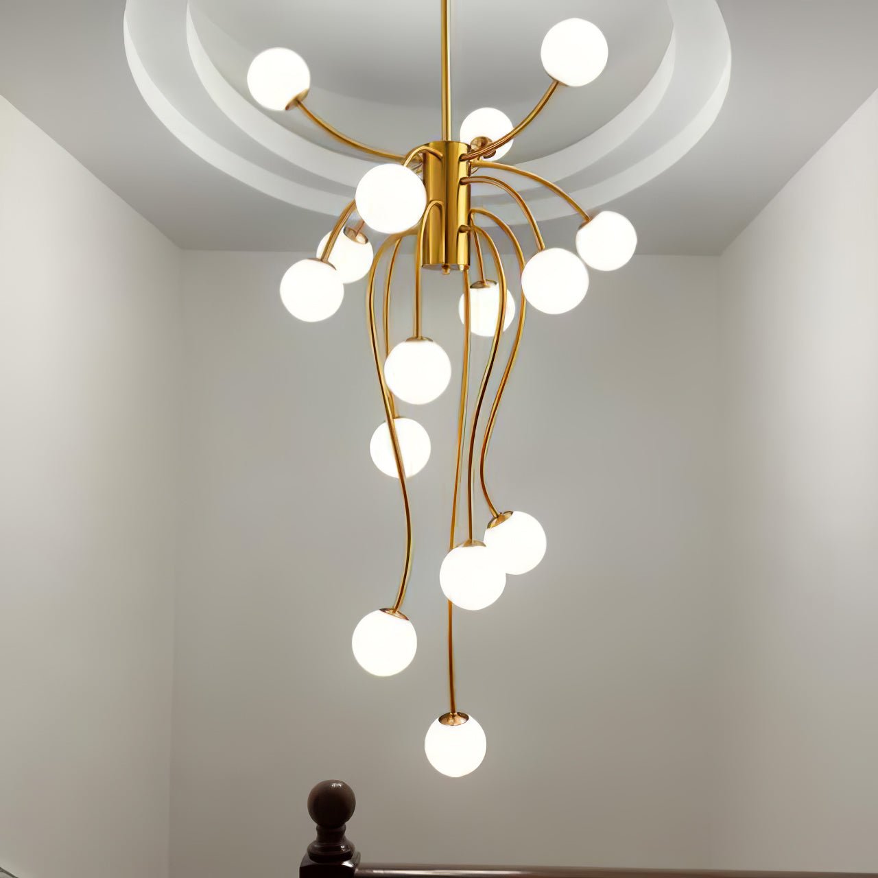 Astralyn Brass Globe Chandelier - Letslighting