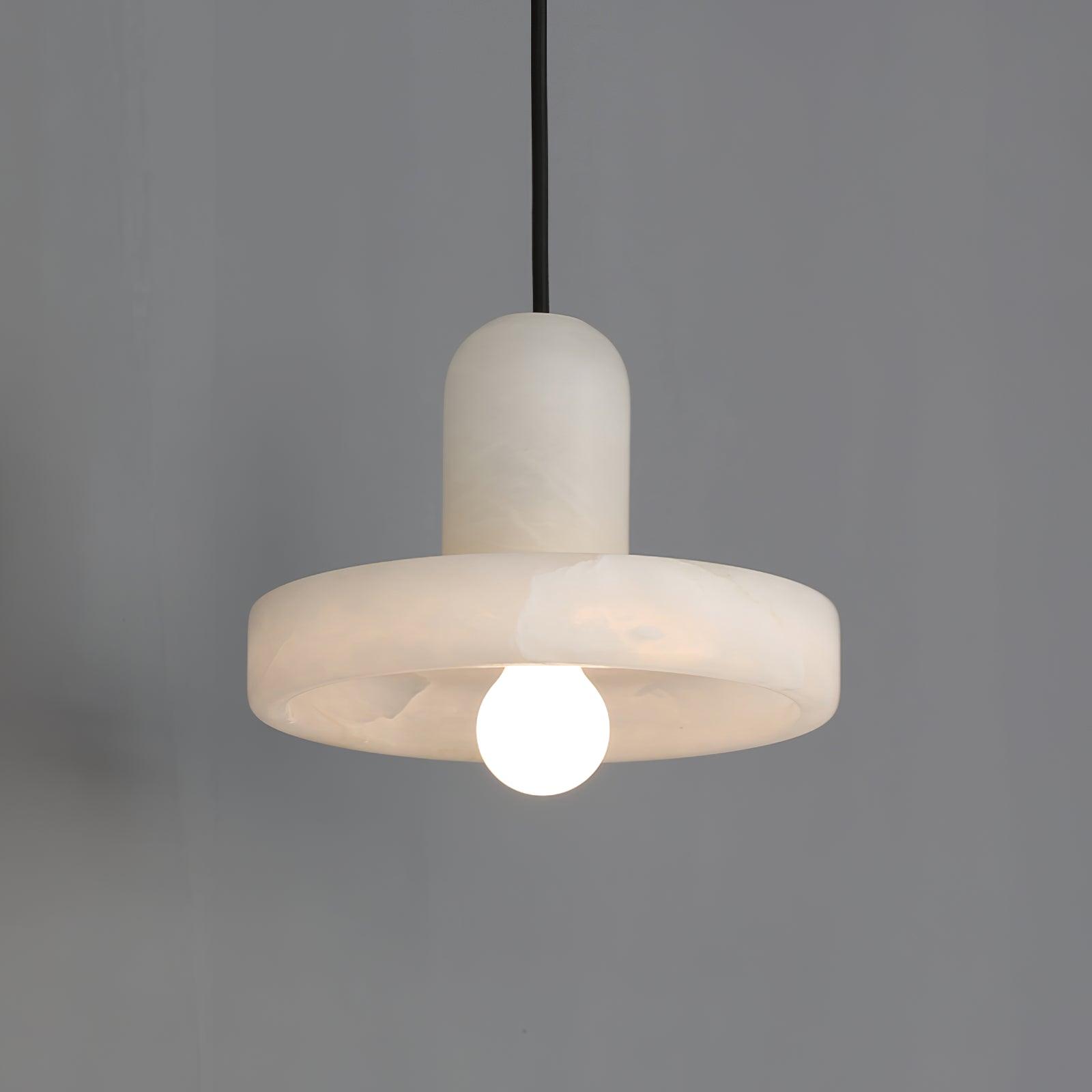 Ritta Pendant Lamp White Alabaster Vintage