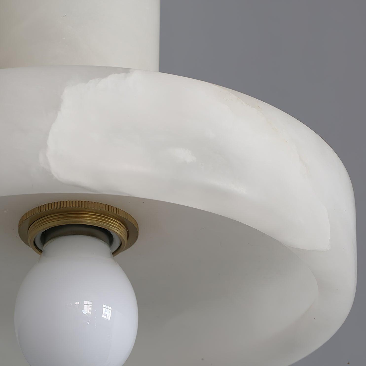 Ritta Pendant Lamp White Alabaster Vintage