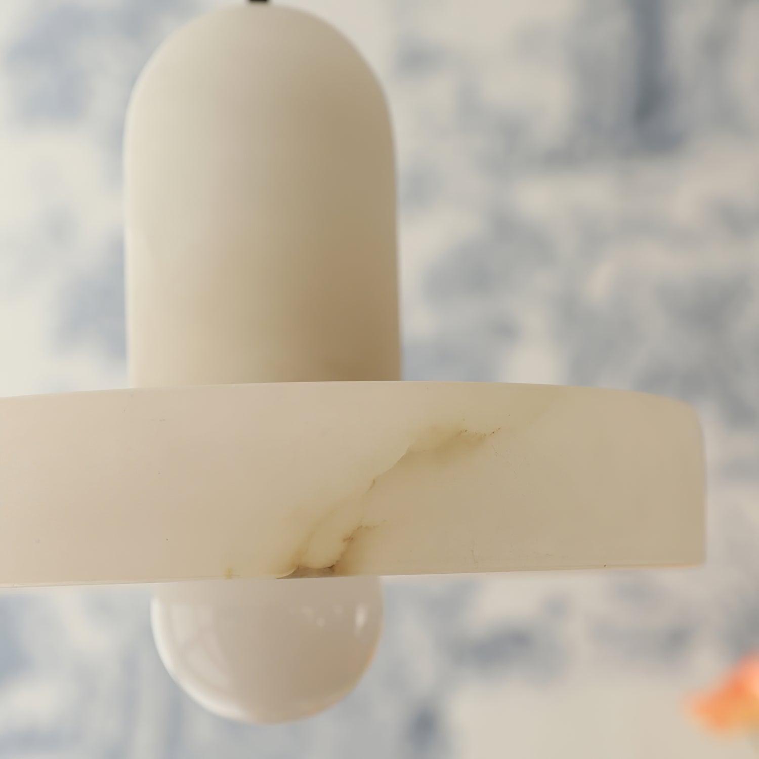 Ritta Pendant Lamp White Alabaster Vintage