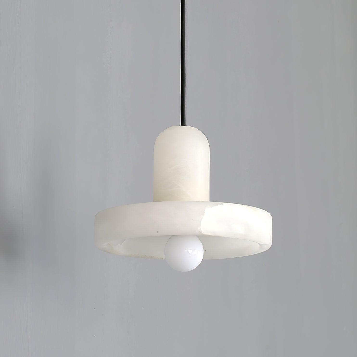 Ritta Pendant Lamp White Alabaster Vintage