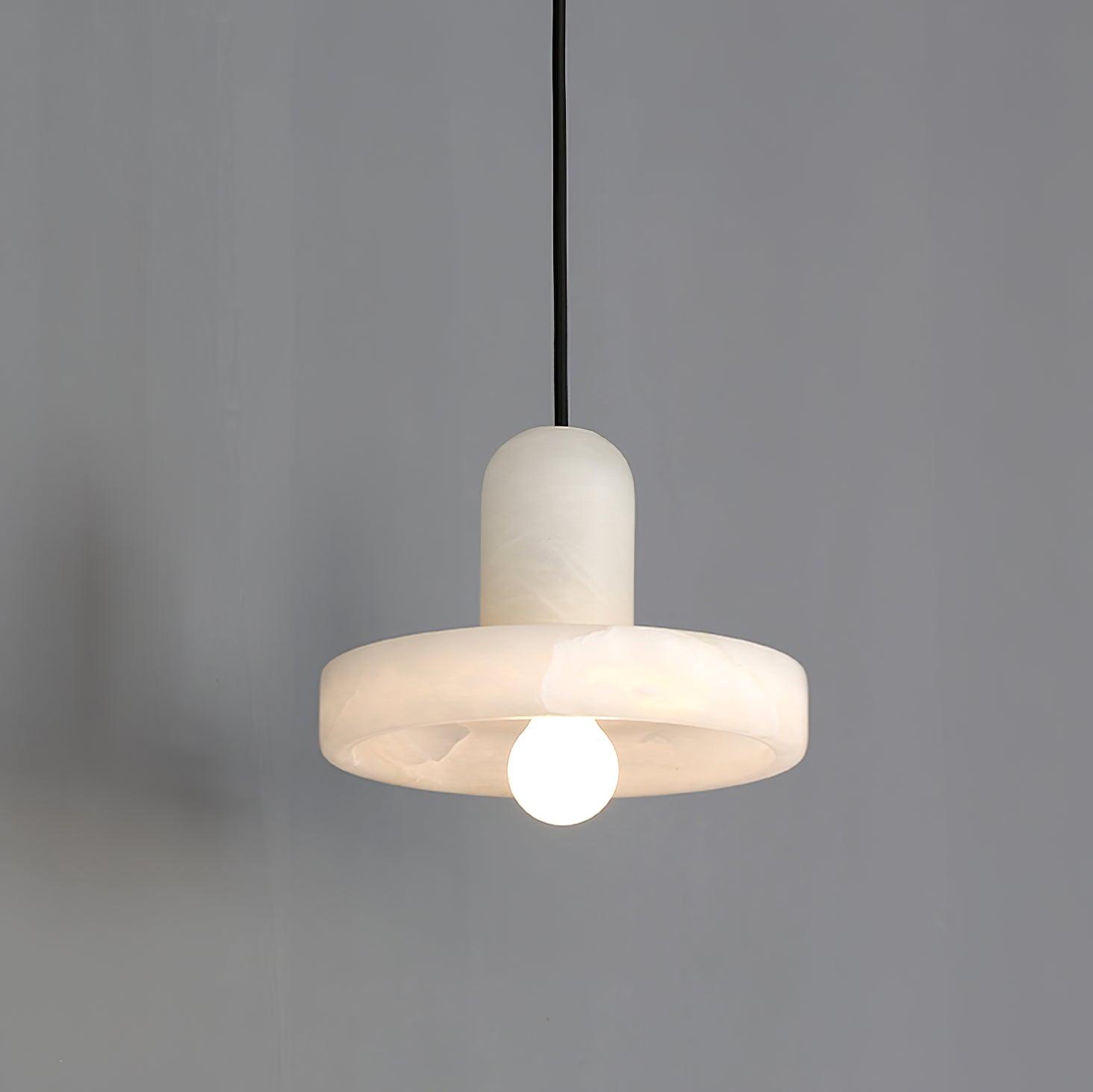 Ritta Pendant Lamp White Alabaster Vintage