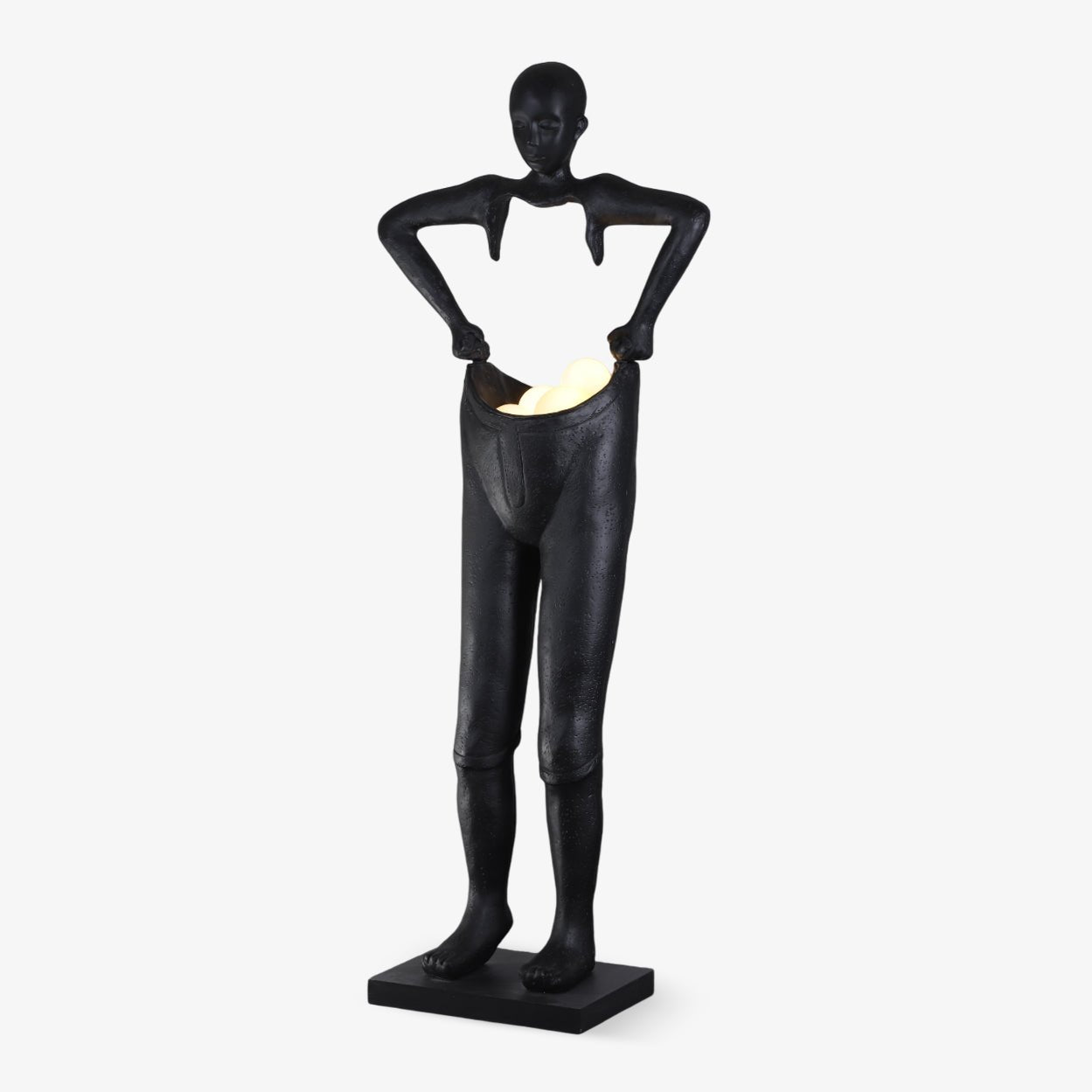 Vamiryra Sculptural Black Floor Lamp - Letslighting