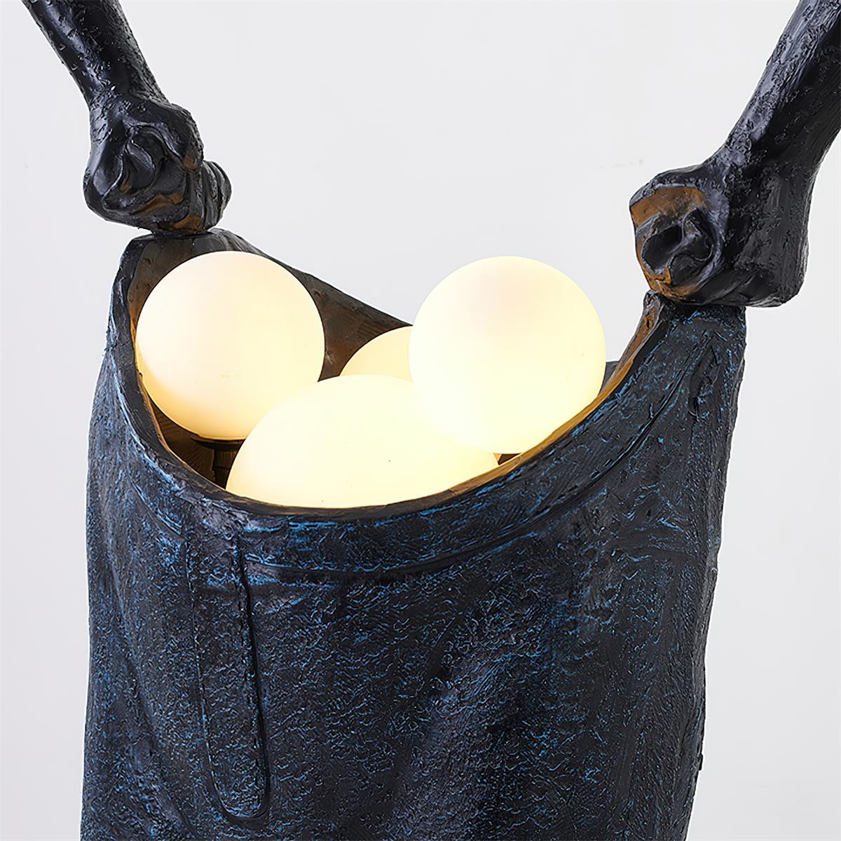 Vamiryra Sculptural Black Floor Lamp - Letslighting