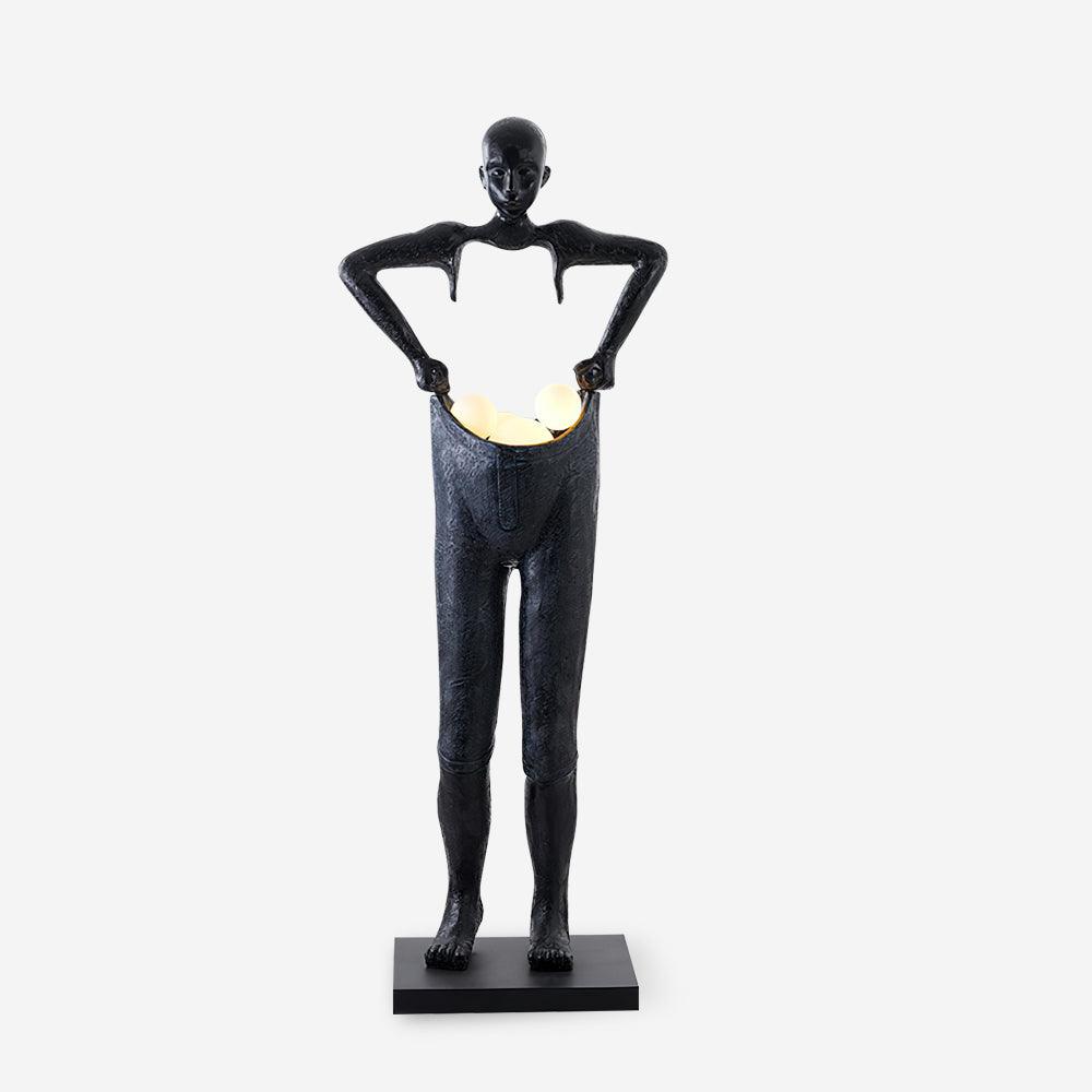 Vamiryra Sculptural Black Floor Lamp - Letslighting