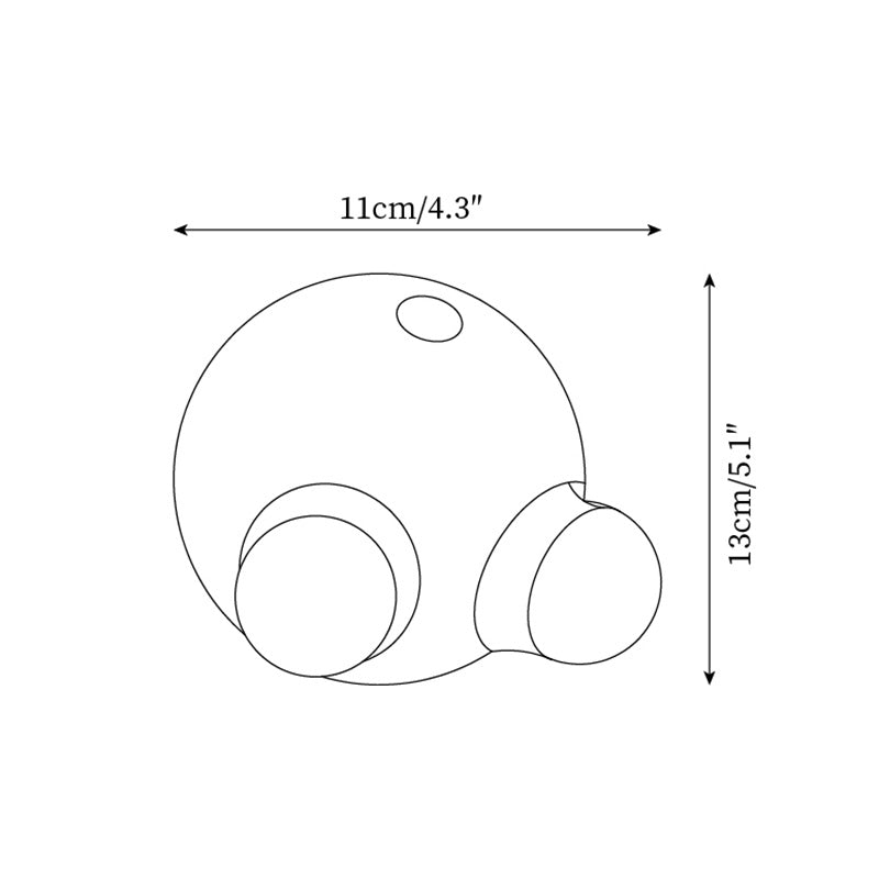 Doraemon Wall Lamp Playful Globe - Letslighting