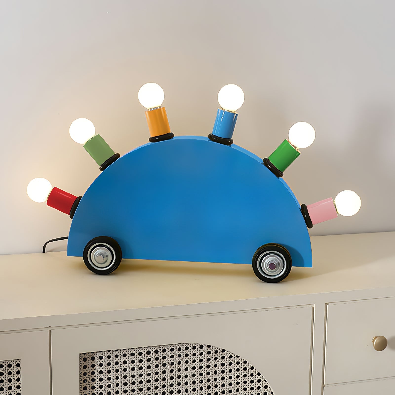 Cartoon Table Lamp Car Colorful Children's Room - Letslighting