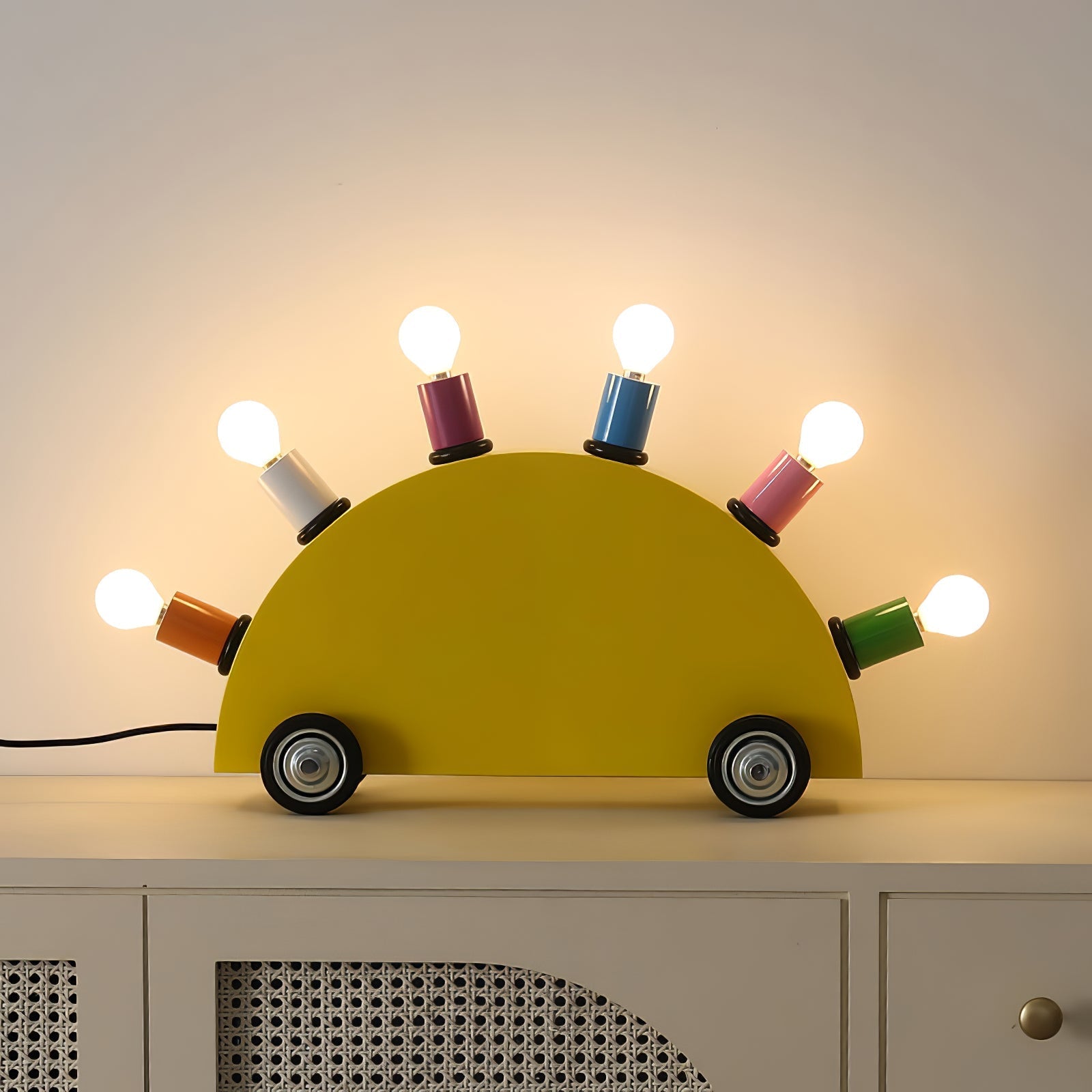 Cartoon Table Lamp Car Colorful Children's Room - Letslighting