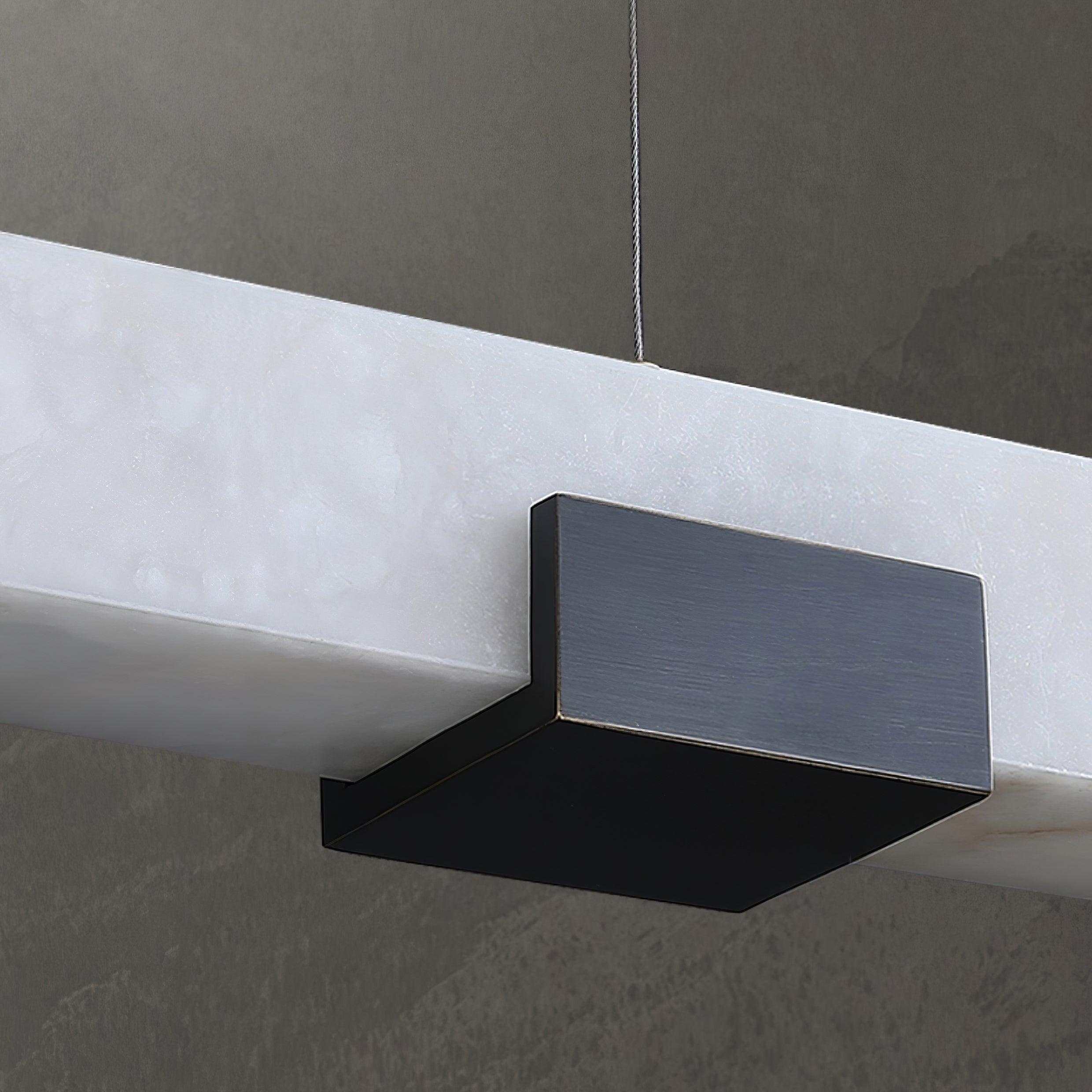 Kaelen Minimalist Alabaster Linear Pendant Light - Letslighting