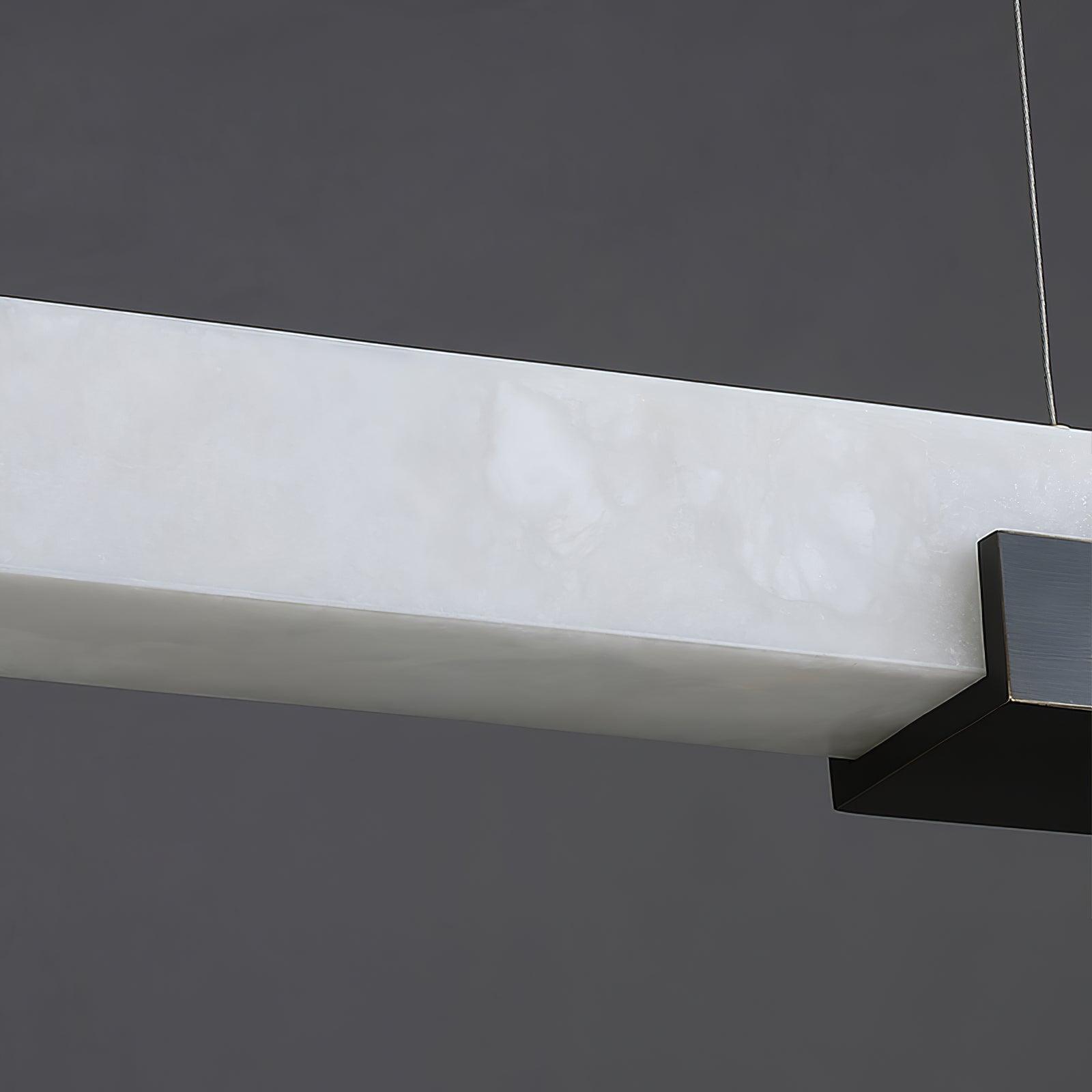 Kaelen Minimalist Alabaster Linear Pendant Light - Letslighting