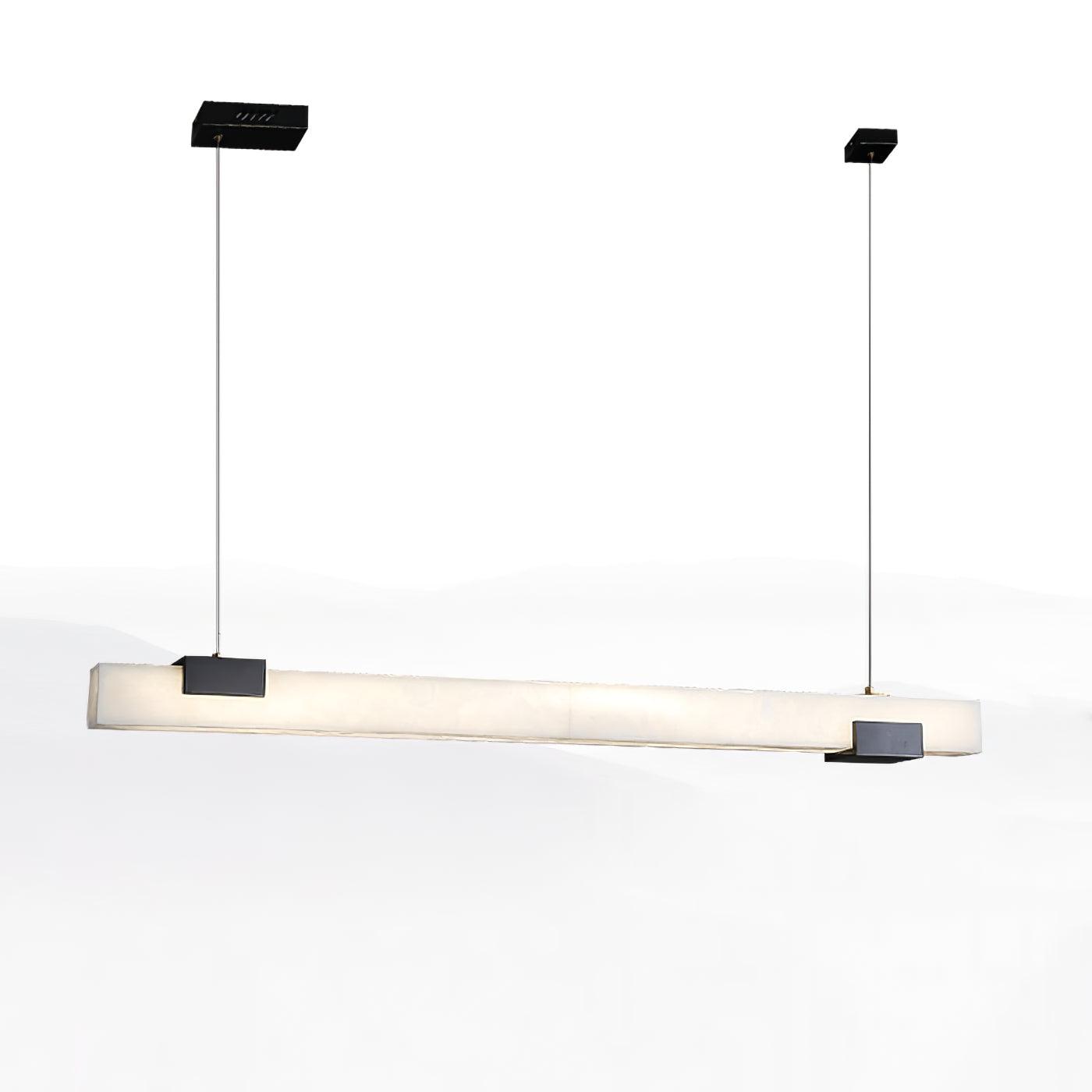 Kaelen Minimalist Alabaster Linear Pendant Light - Letslighting