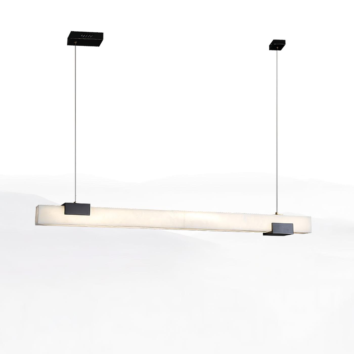 Kaelen Minimalist Alabaster Linear Pendant Light - Letslighting