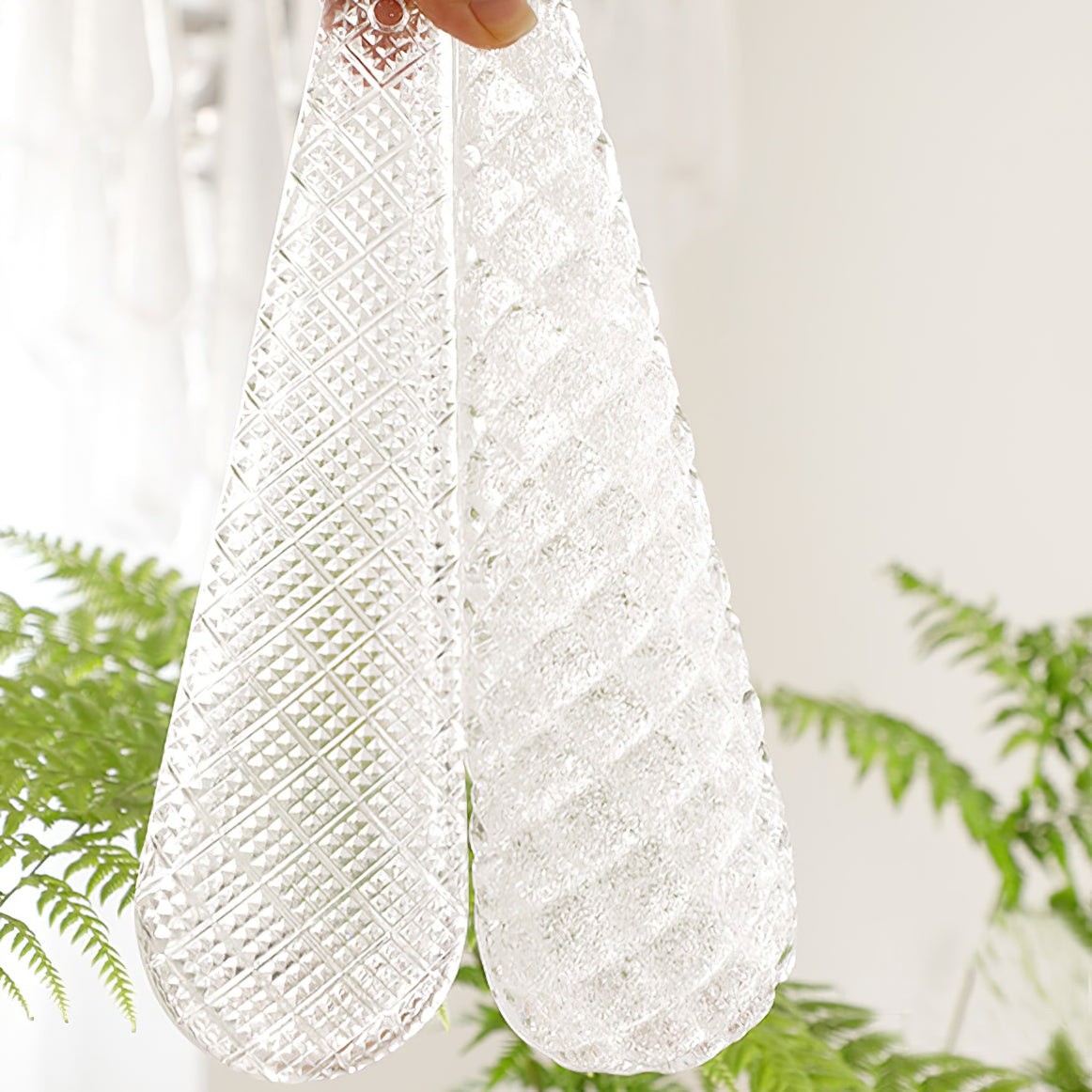 Case Chandelier Glass Droplet Cascade - Letslighting