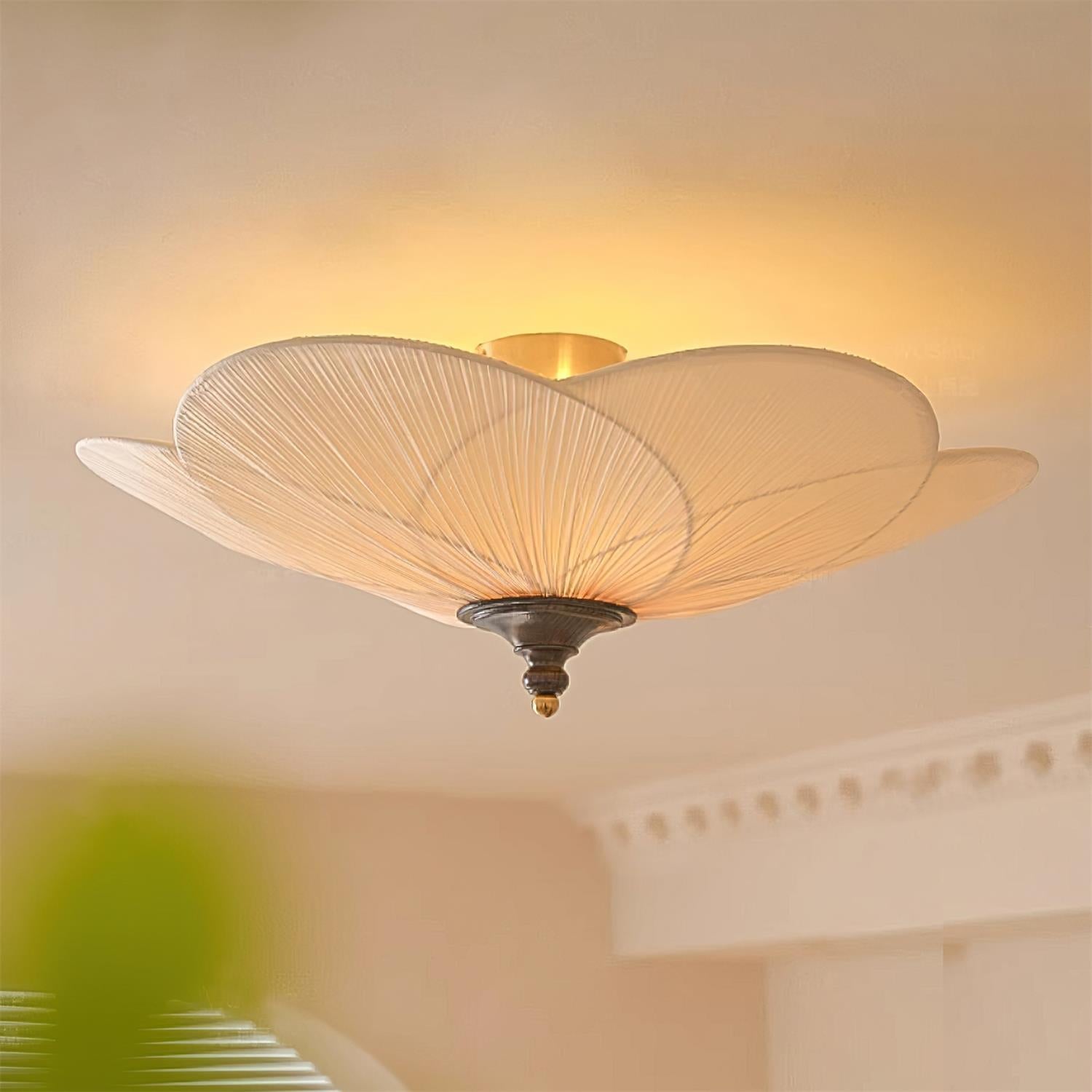 Evola Petal-Inspired Flush Mount Ceiling Light - Letslighting