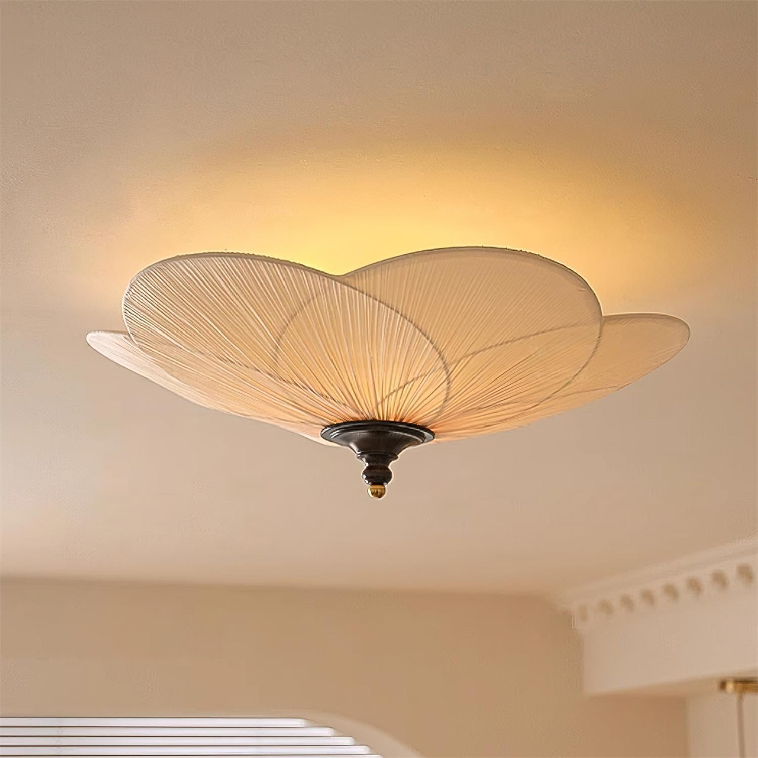 Evola Petal-Inspired Flush Mount Ceiling Light - Letslighting