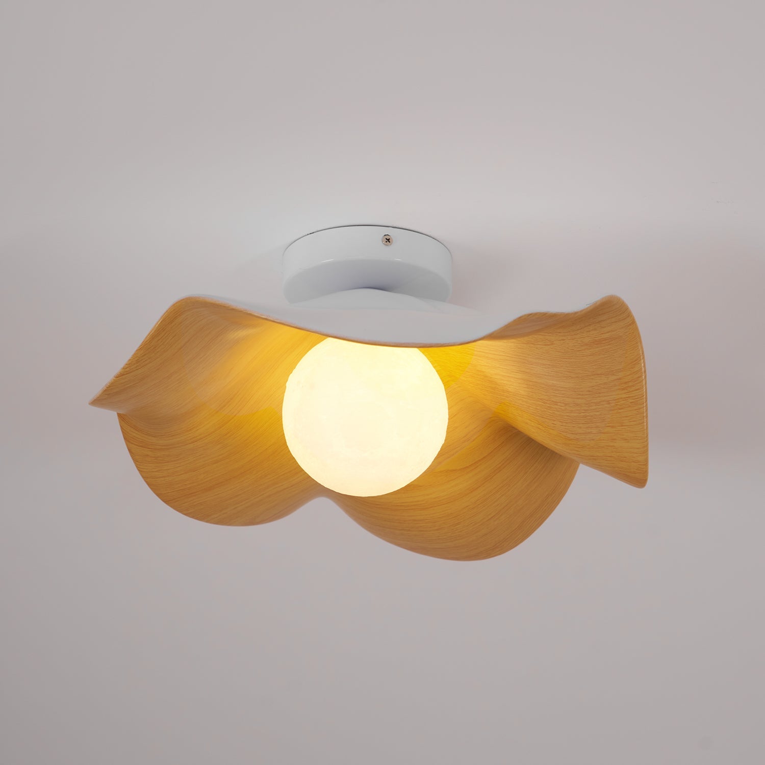 Muto Ceiling Light Wood Black&White
