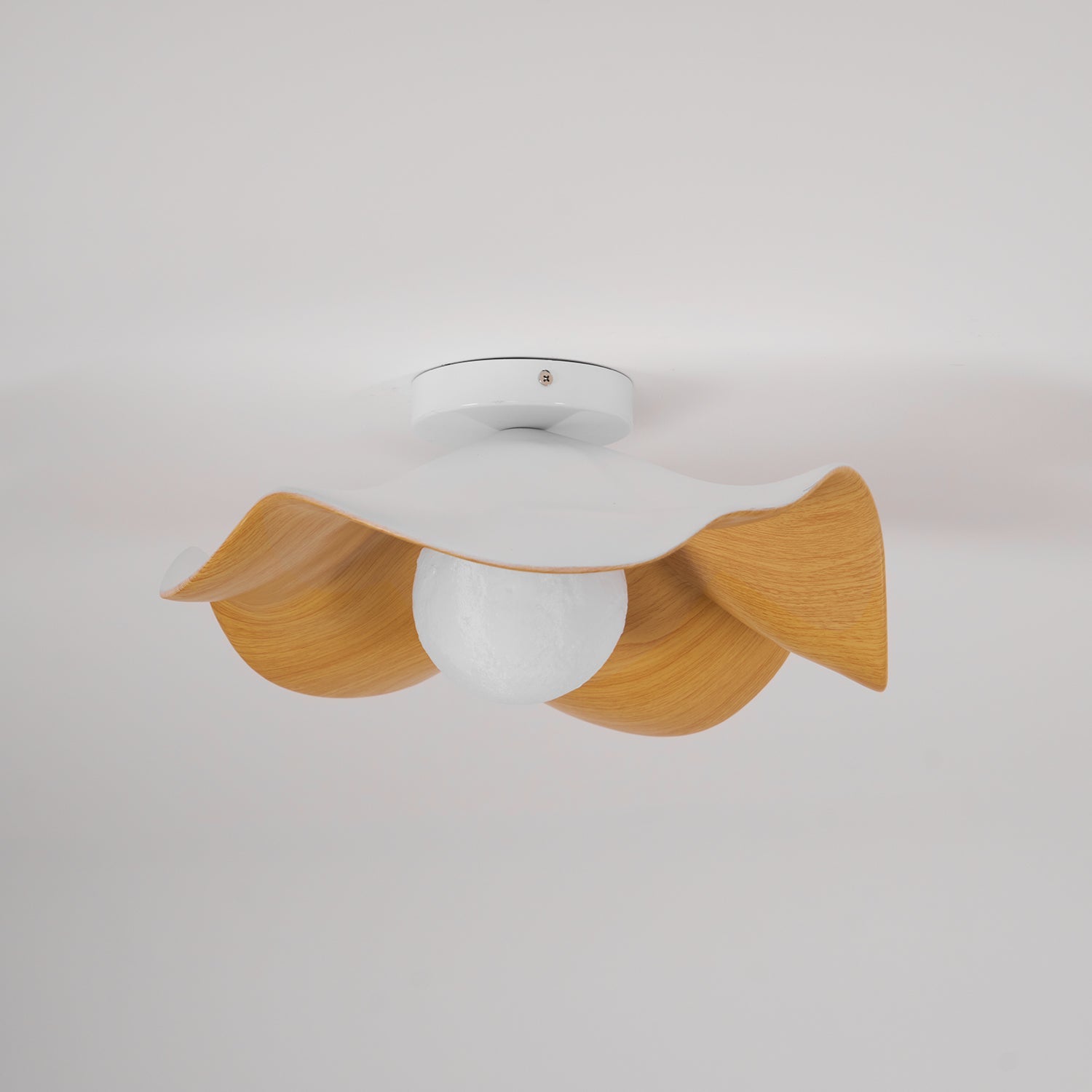 Muto Ceiling Light Wood Black&White