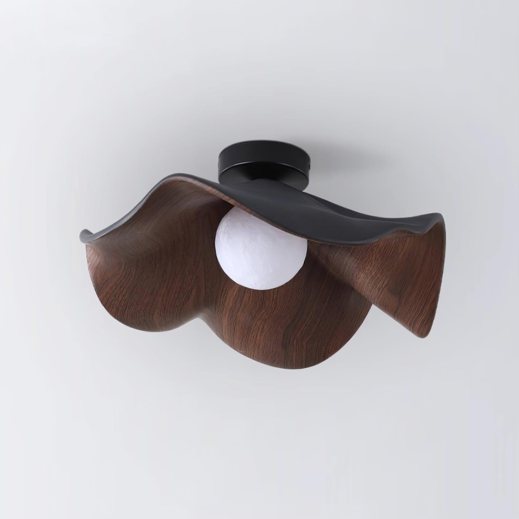 Muto Ceiling Light Wood Black&White