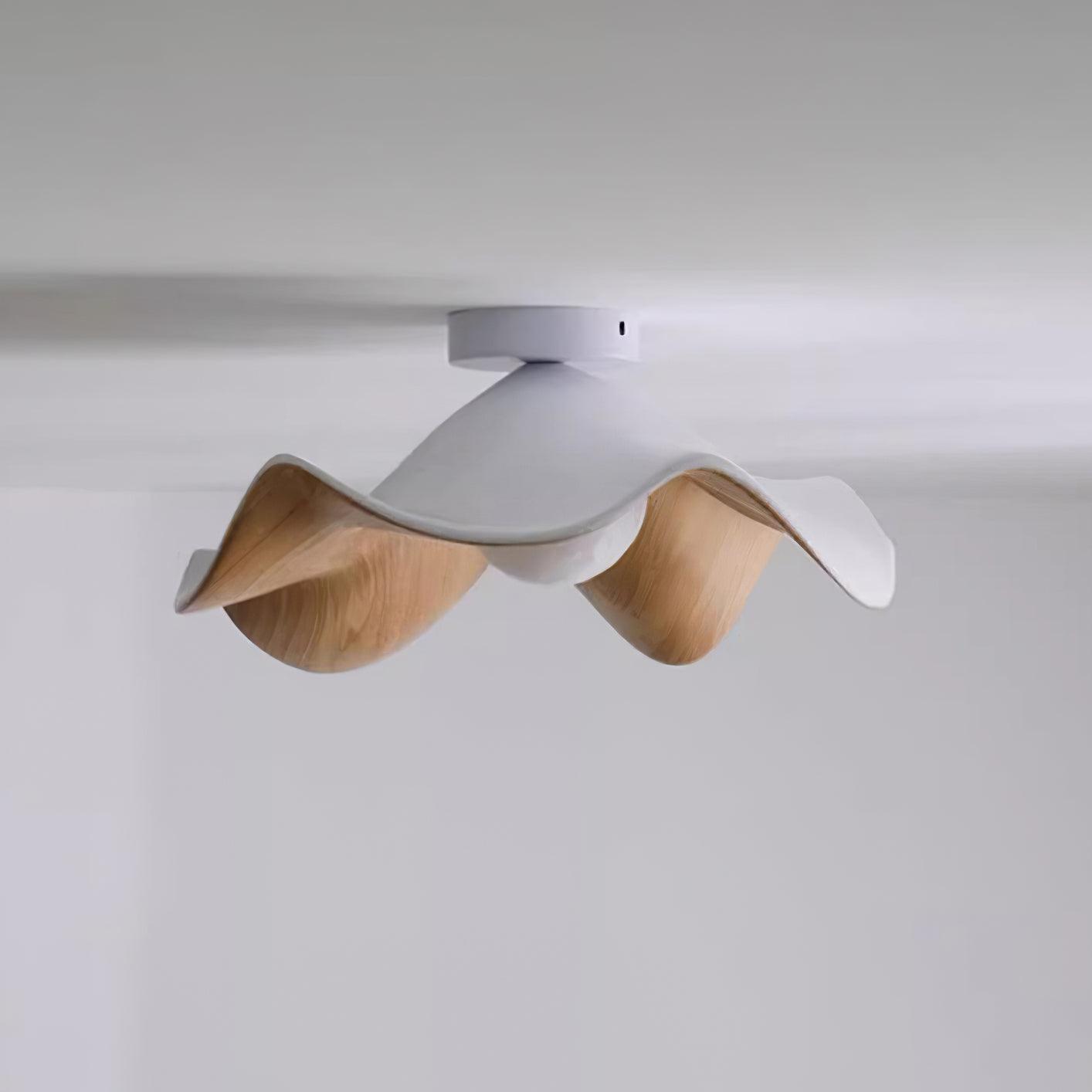 Muto Ceiling Light Wood Black&White