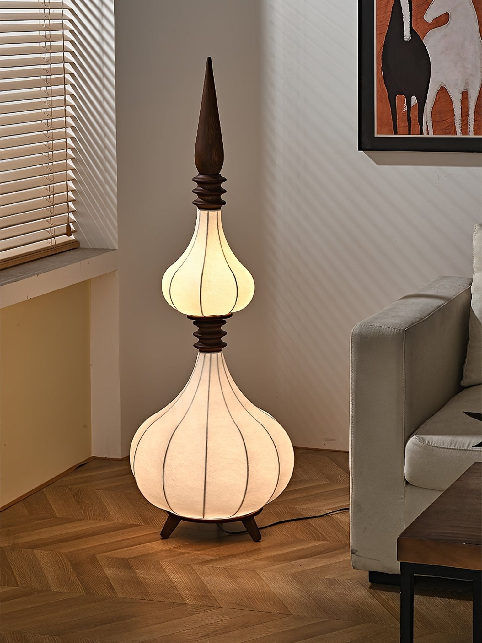 Cetalyra Tiered Gourd Floor Lamp - Letslighting