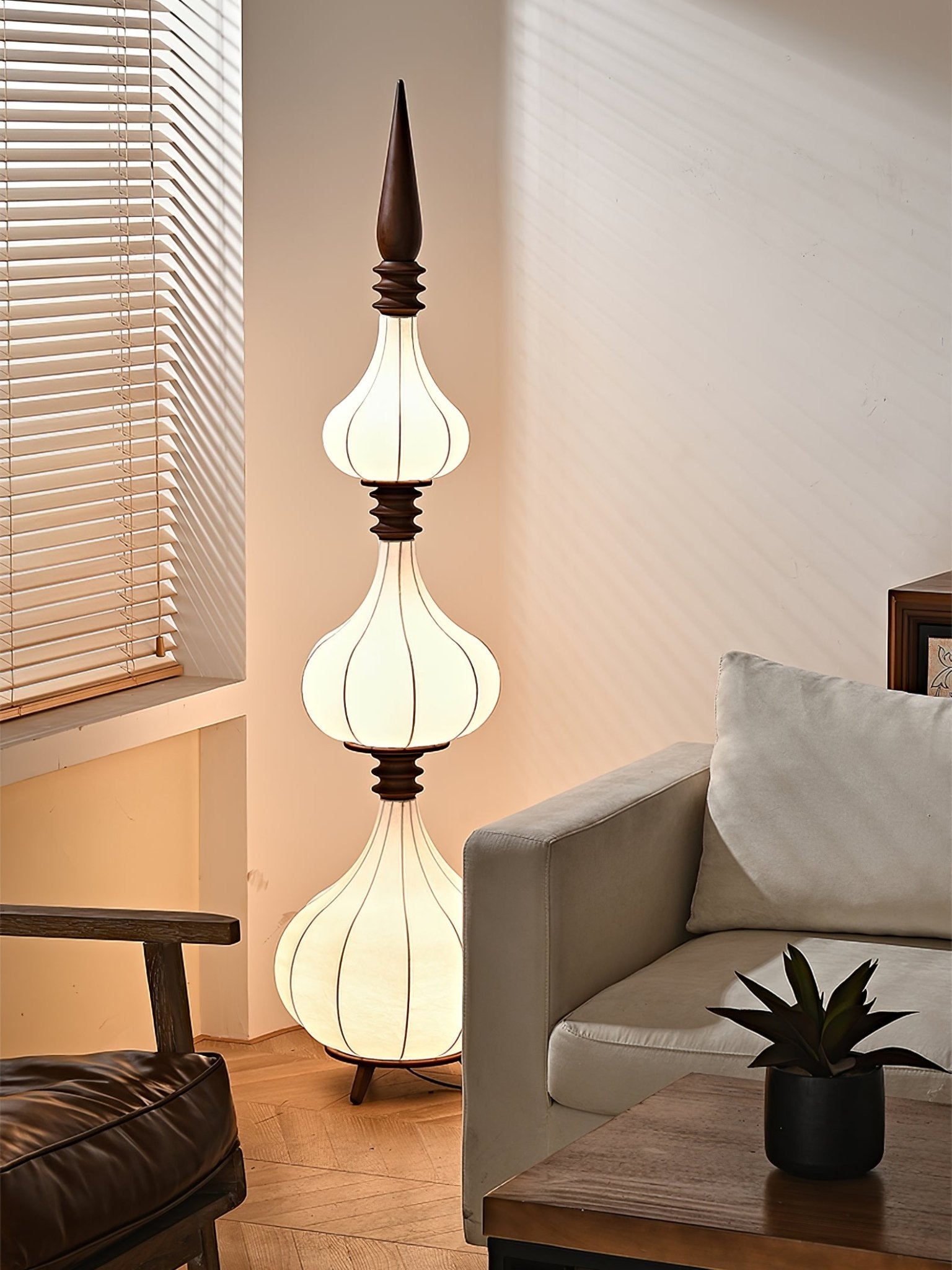 Cetalyra Tiered Gourd Floor Lamp - Letslighting