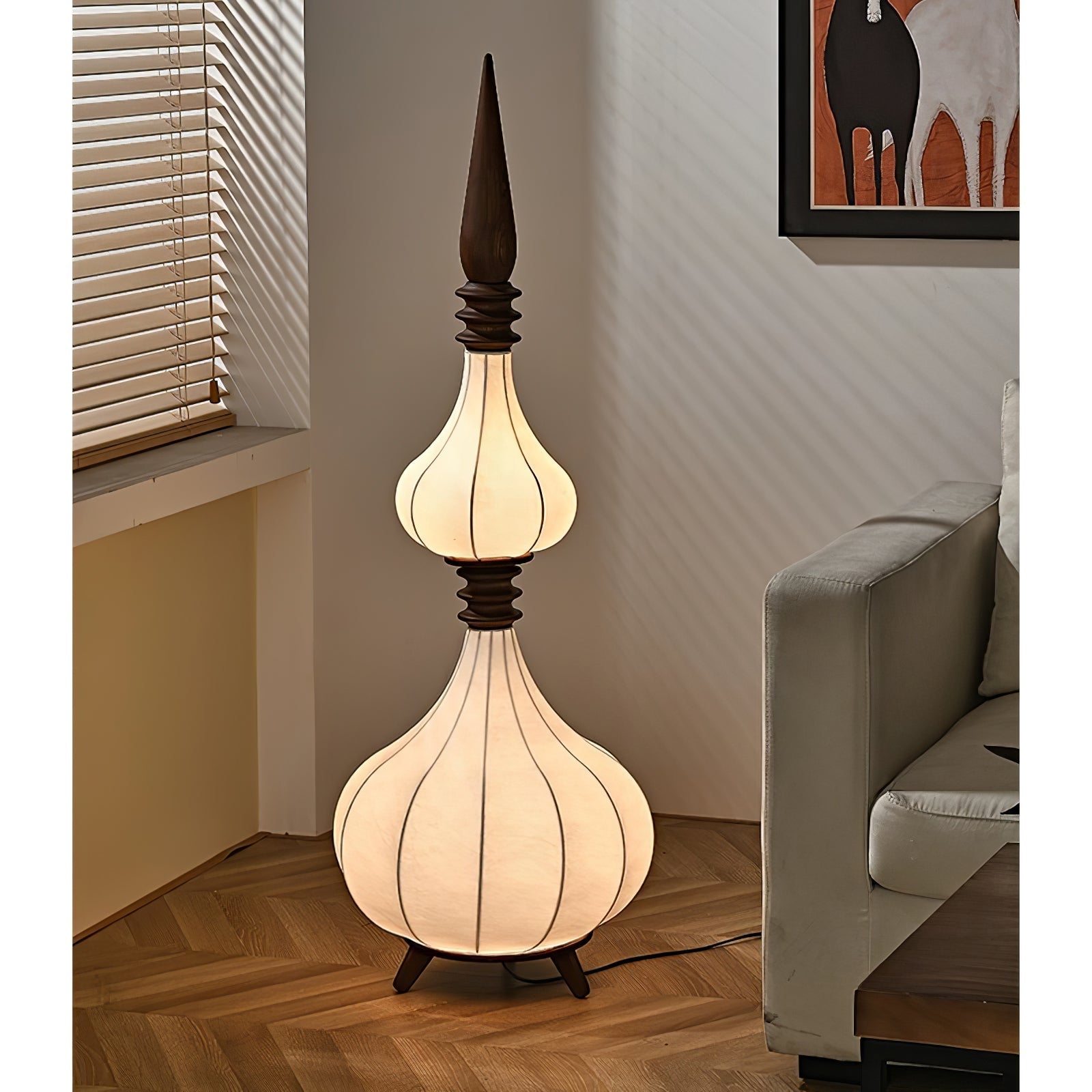 Cetalyra Tiered Gourd Floor Lamp - Letslighting