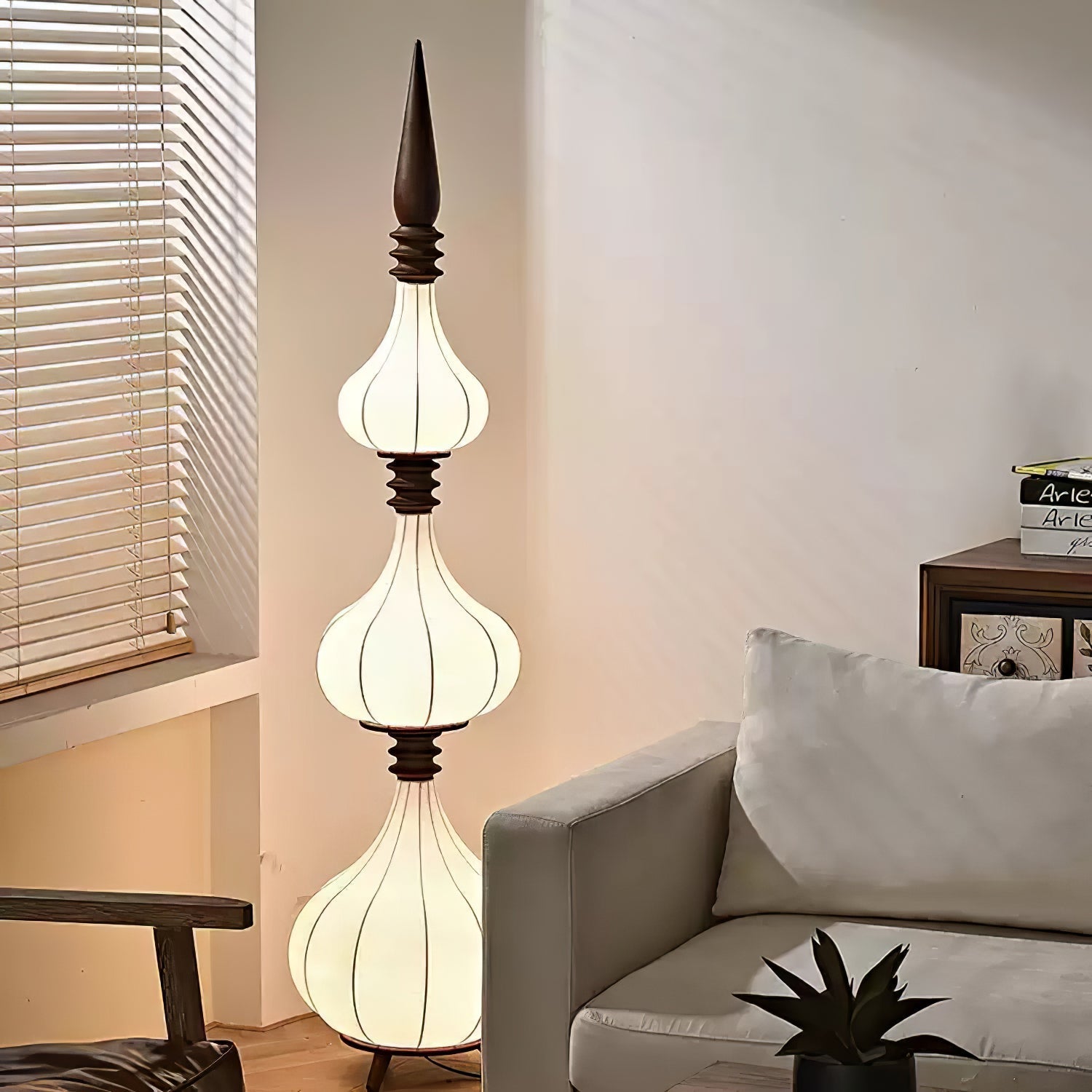 Cetalyra Tiered Gourd Floor Lamp - Letslighting