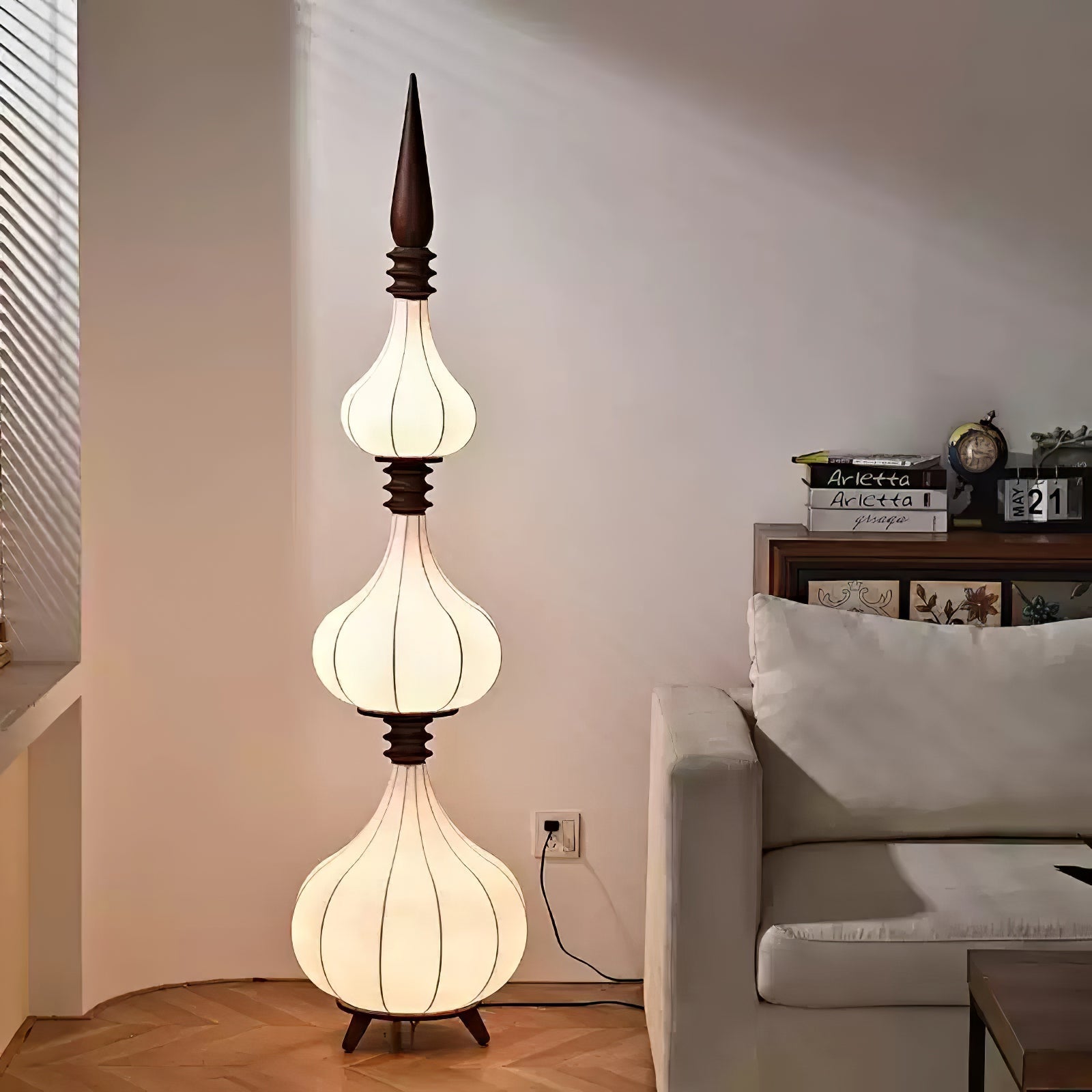 Cetalyra Tiered Gourd Floor Lamp - Letslighting