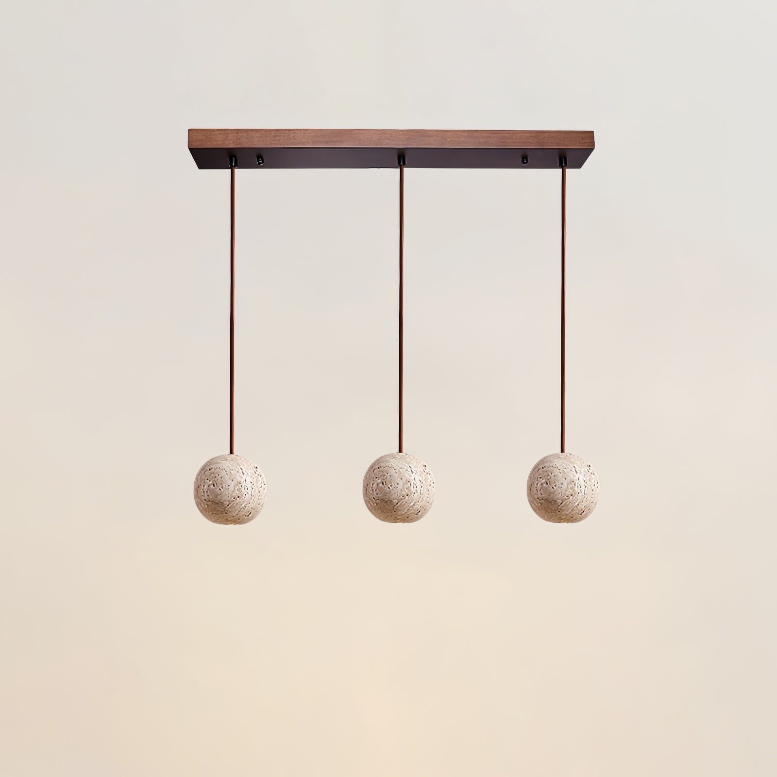 Trio Travertine Pendant Light