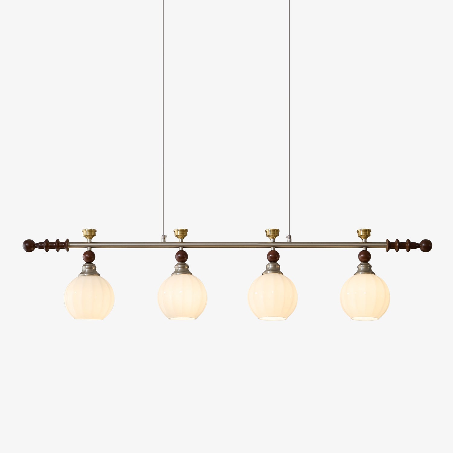 Otheia Elegance Vintage Linear Wood Pendant Lamp - Letslighting