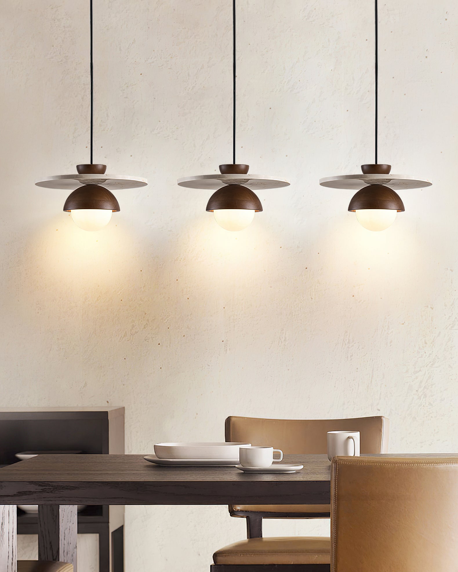 Ritta Travertine Layered Pendant Lamp - Letslighting