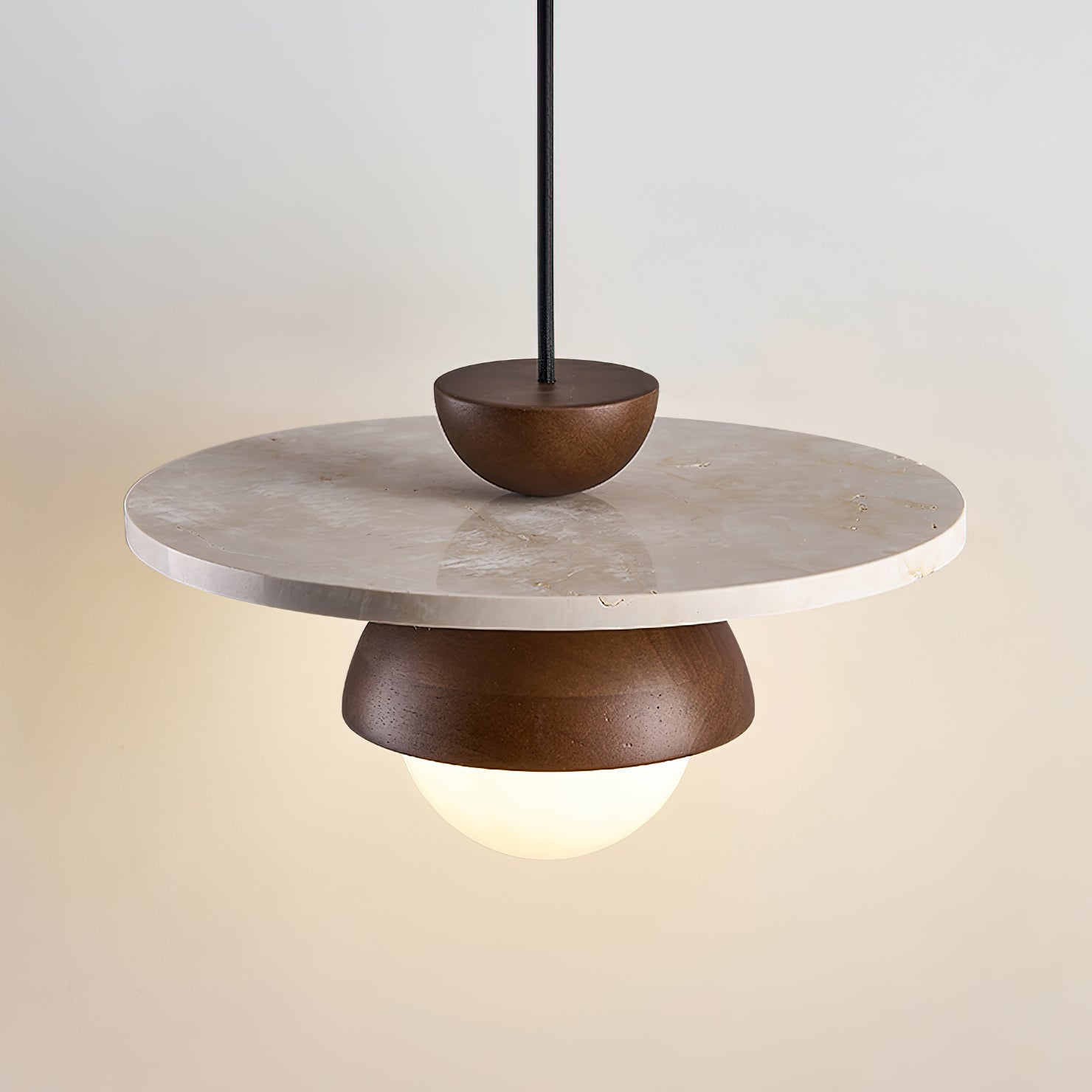 Ritta Travertine Layered Pendant Lamp - Letslighting