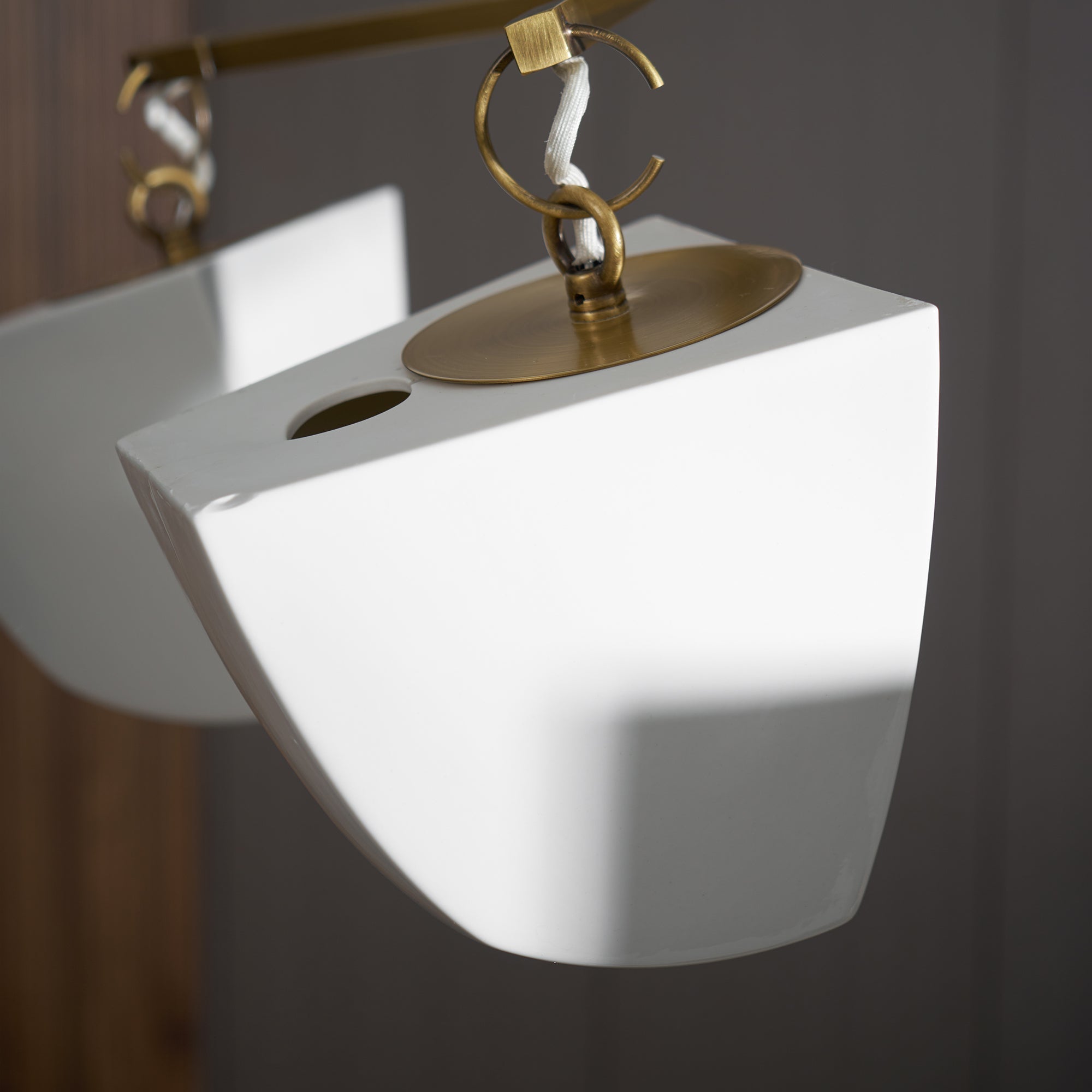 Iris Mobile Individual Creativity Brass Ceramics Chandelier - Letslighting