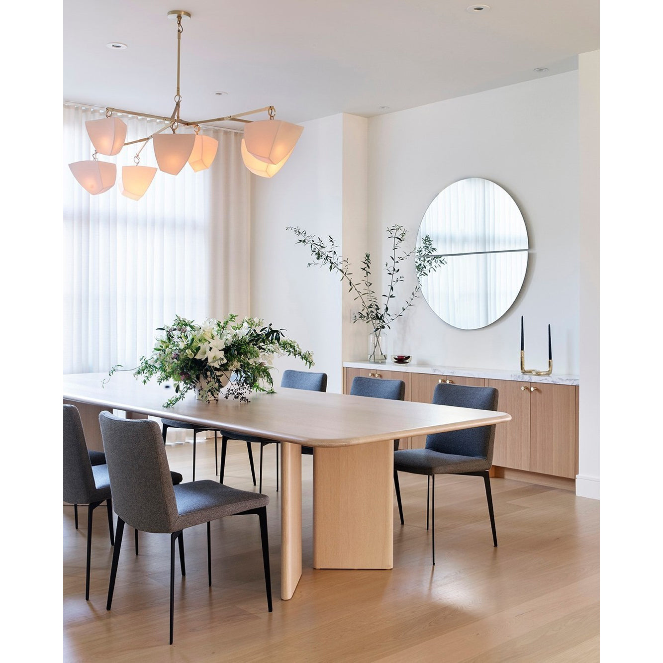 Iris Mobile Individual Creativity Brass Ceramics Chandelier - Letslighting