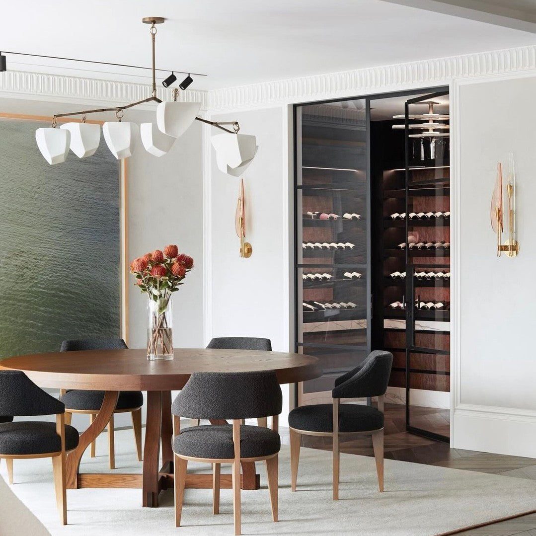 Iris Mobile Individual Creativity Brass Ceramics Chandelier - Letslighting