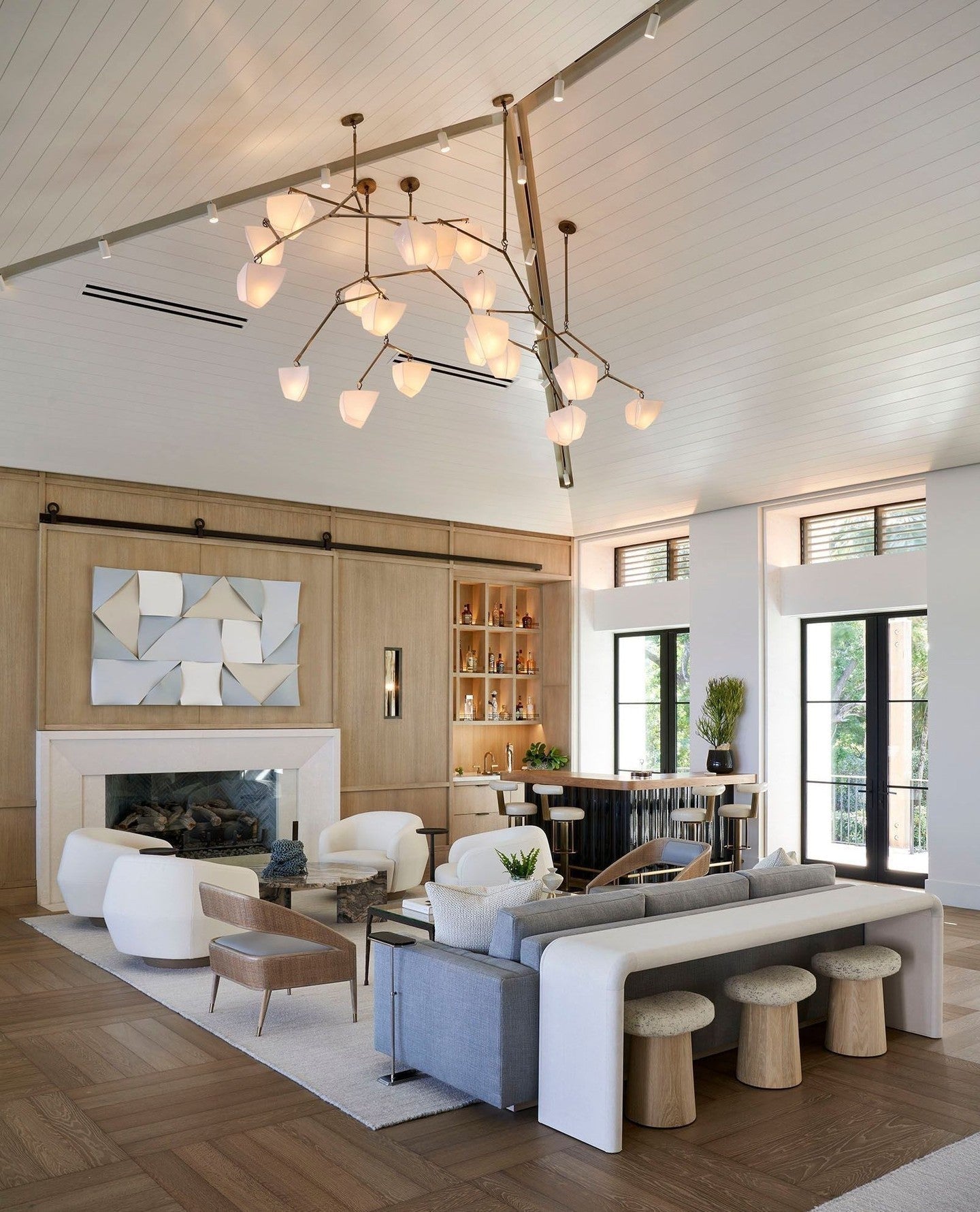 Iris Mobile Individual Creativity Brass Ceramics Chandelier - Letslighting