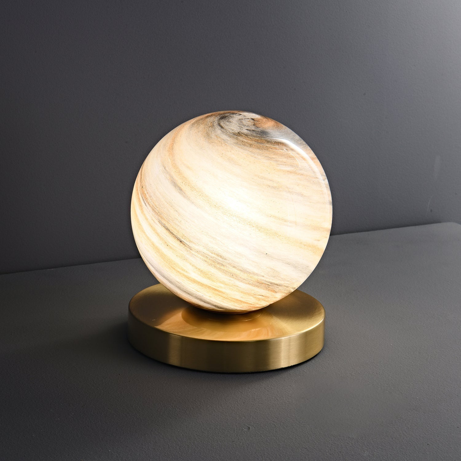 Nova Contemporary Brass Table Lamp - Letslighting